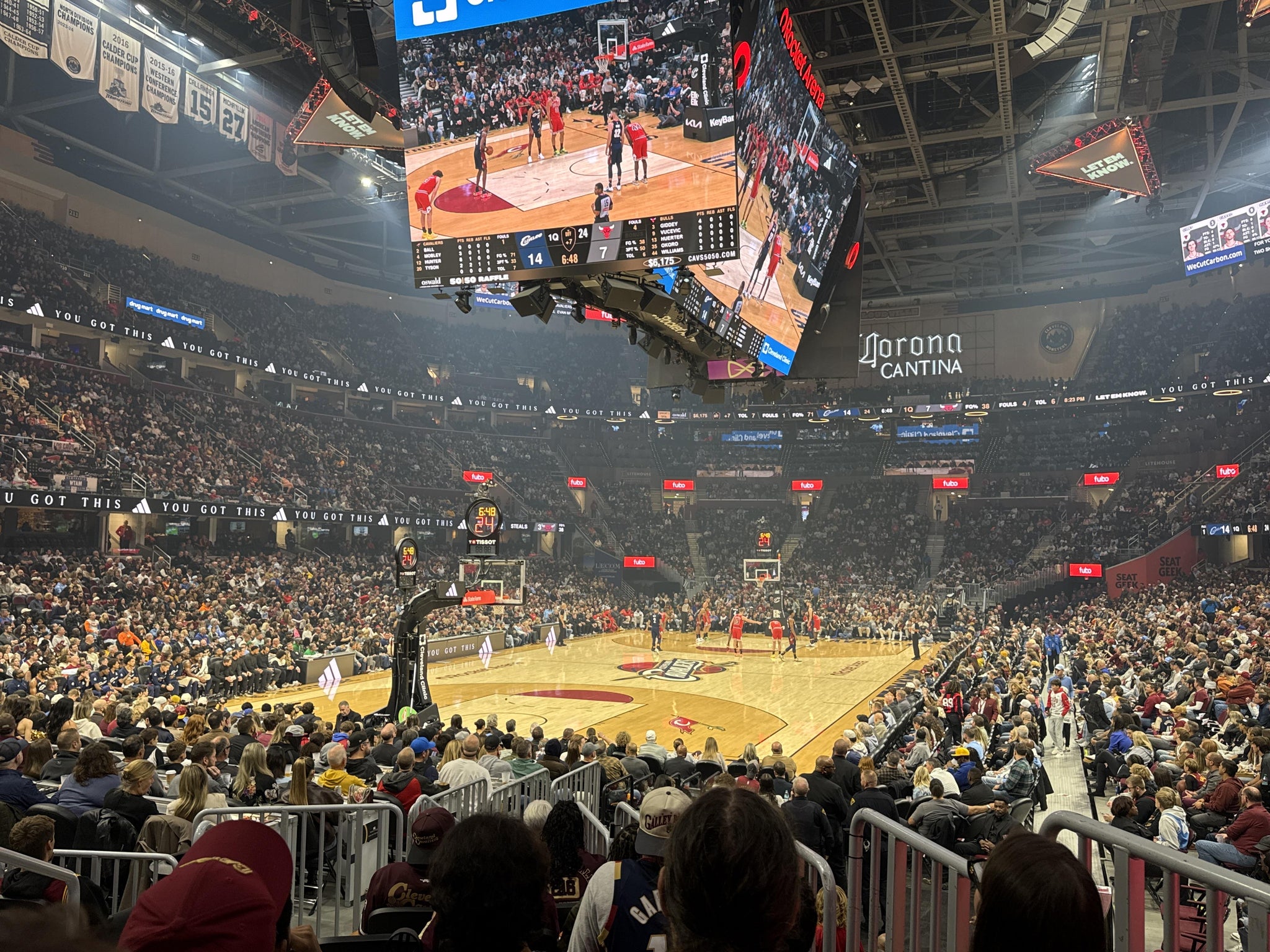 Real Fan View taken from Section 125 at Rocket Arena by Ricardo S