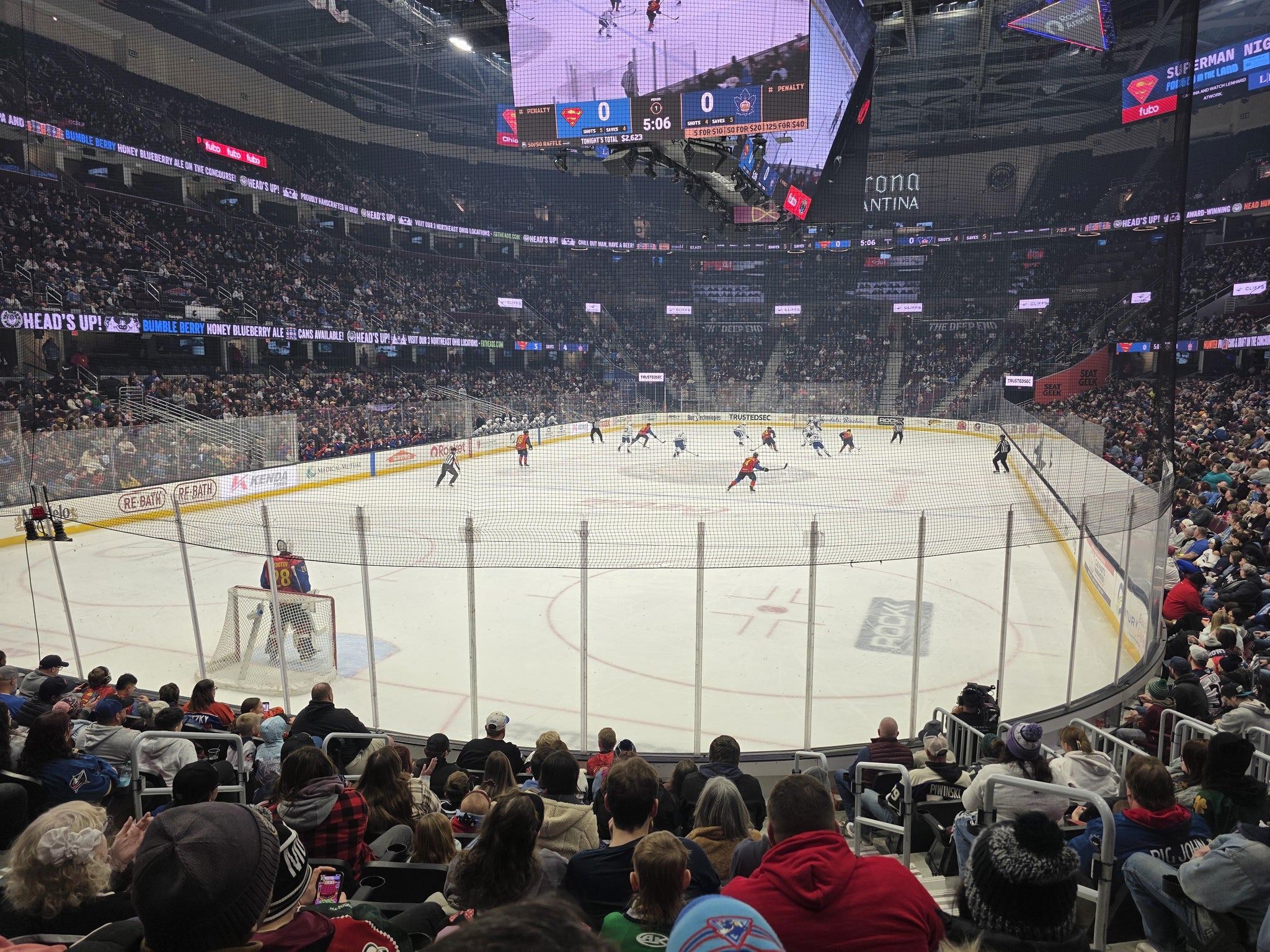 Real Fan View taken from Section 126 at Rocket Arena by Brian P