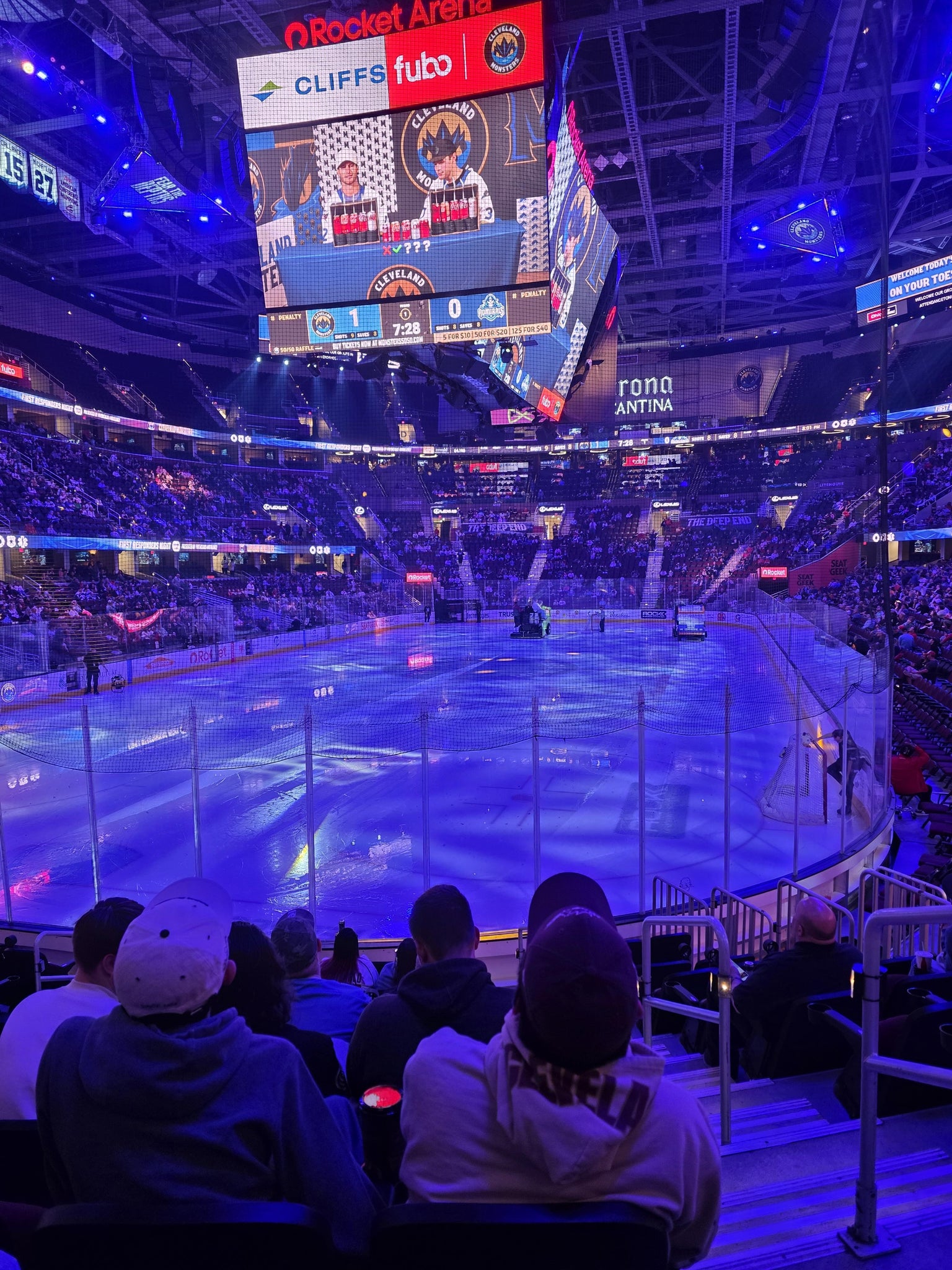 Real Fan View taken from Section 126 at Rocket Arena by Leeann B