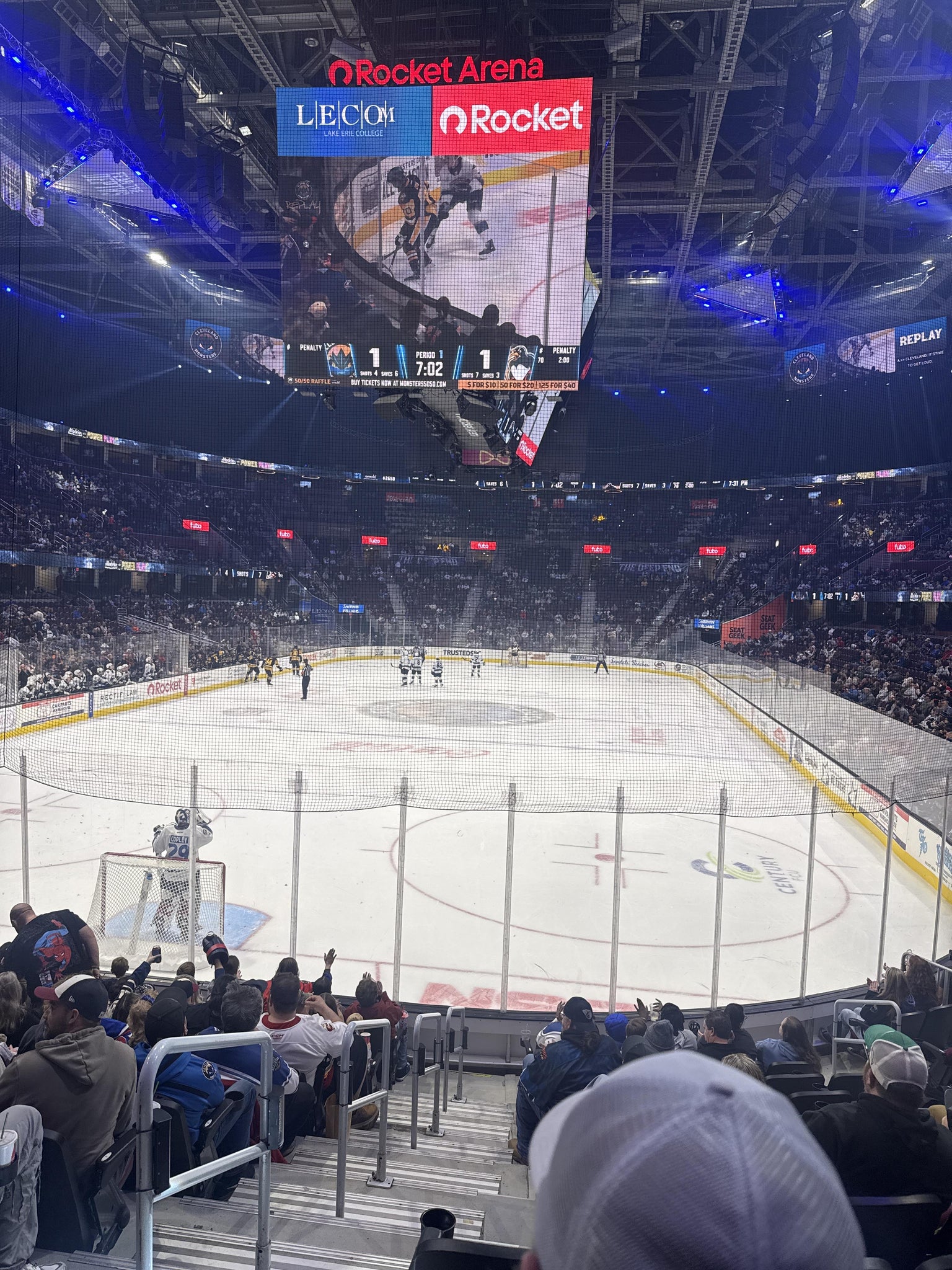 Real Fan View taken from Section 126 at Rocket Arena by Flora H