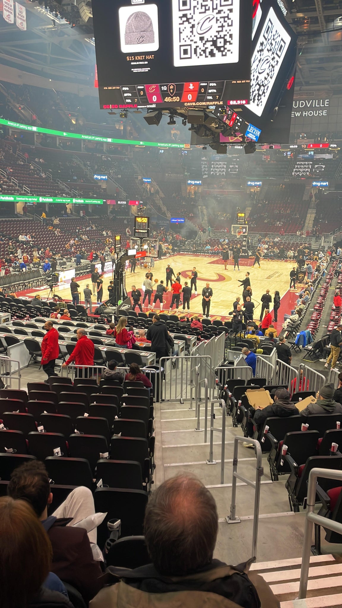 Real Fan View taken from Section 126 at Rocket Arena by Emiliano O