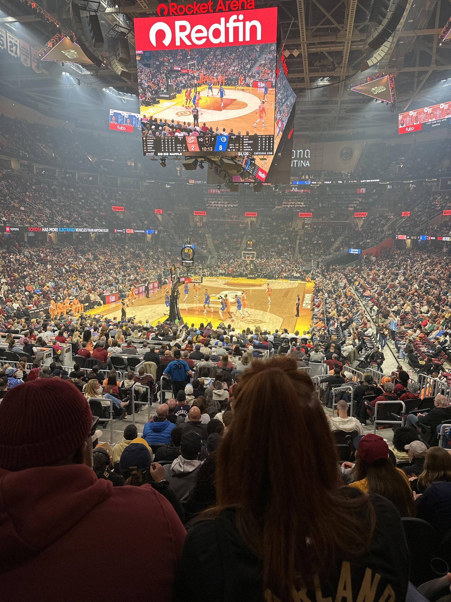 Real Fan View taken from Section 126 at Rocket Arena by Tammara H