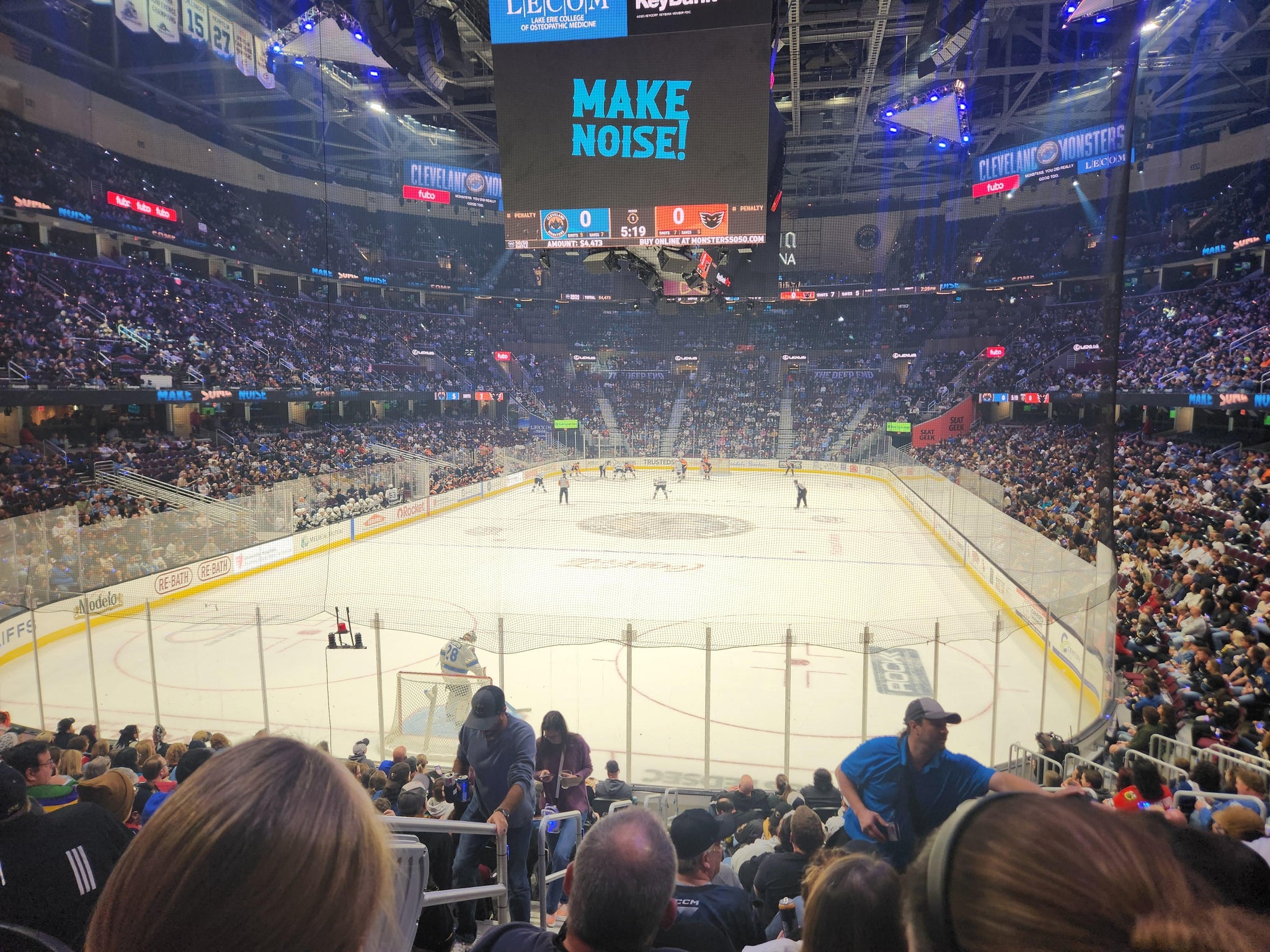 Real Fan View taken from Section 126 at Rocket Arena by Gwendolyn C