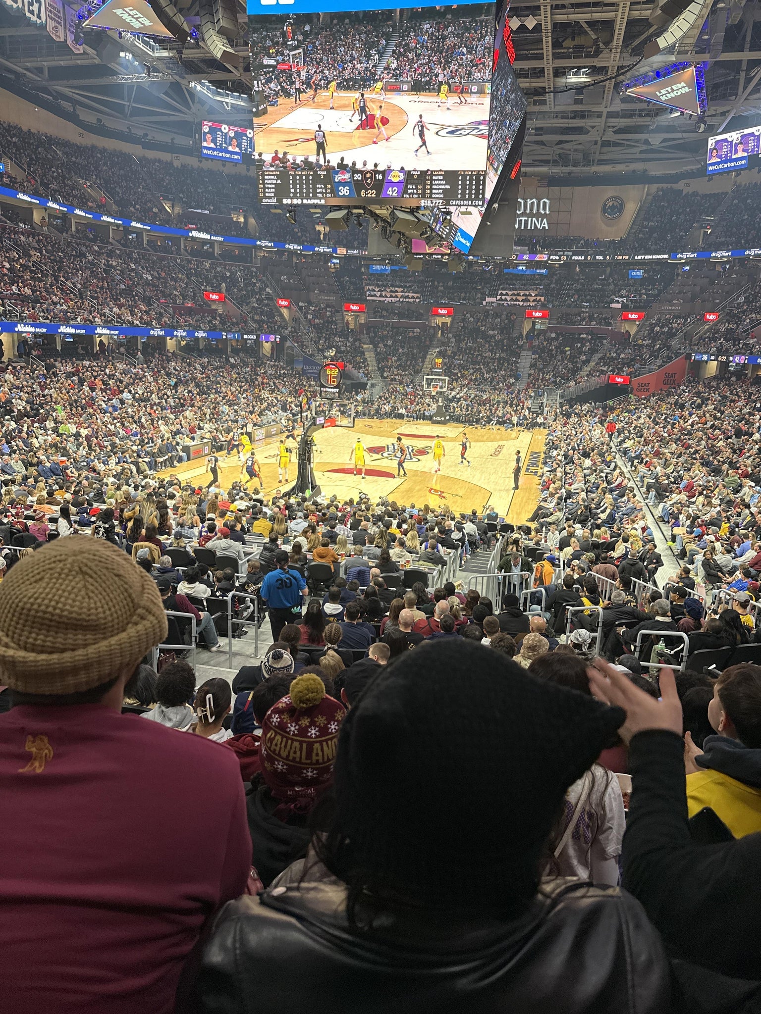 Real Fan View taken from Section 126 at Rocket Arena by Tammara H