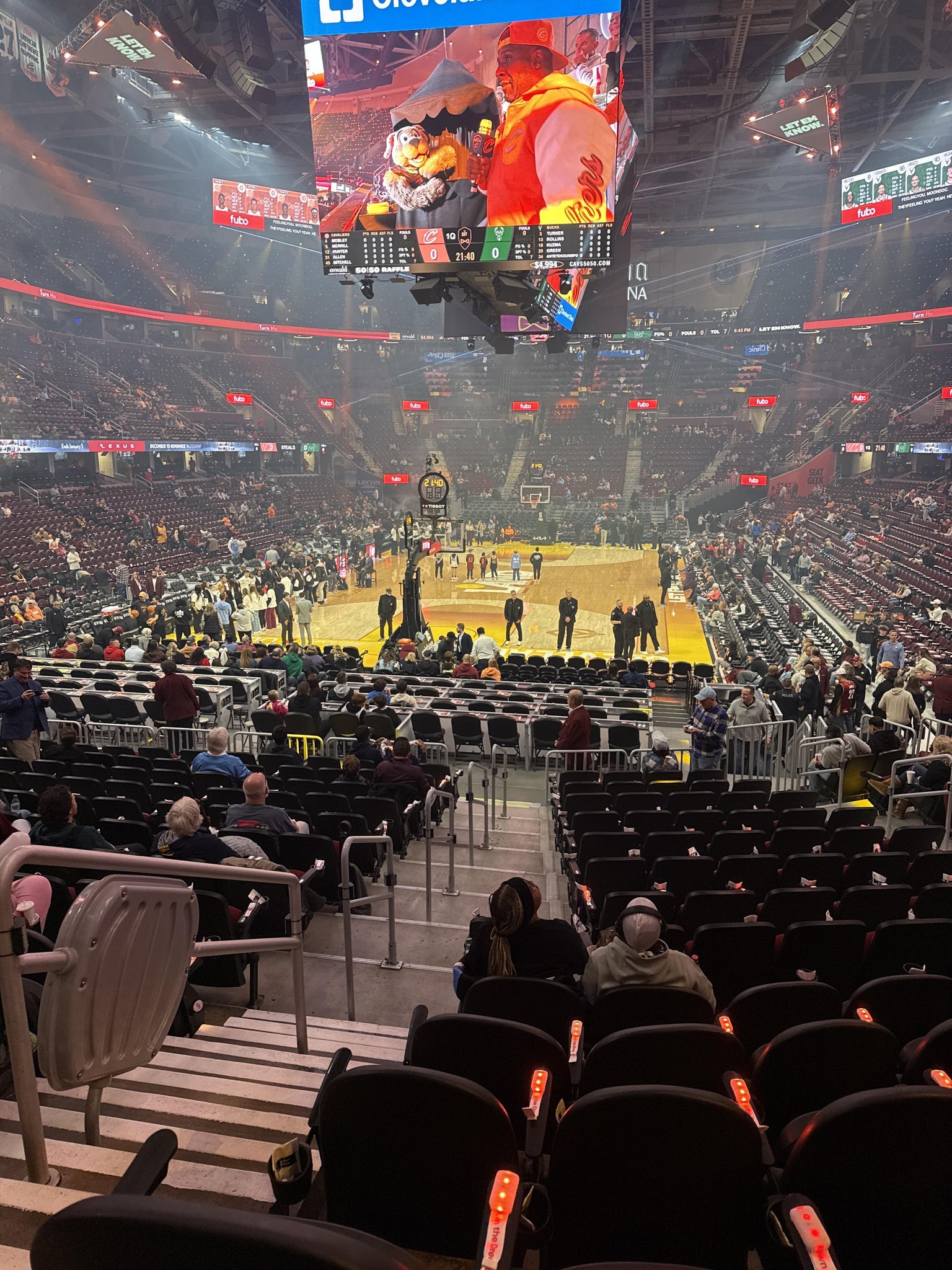 Real Fan View taken from Section 126 at Rocket Arena by Alberto P