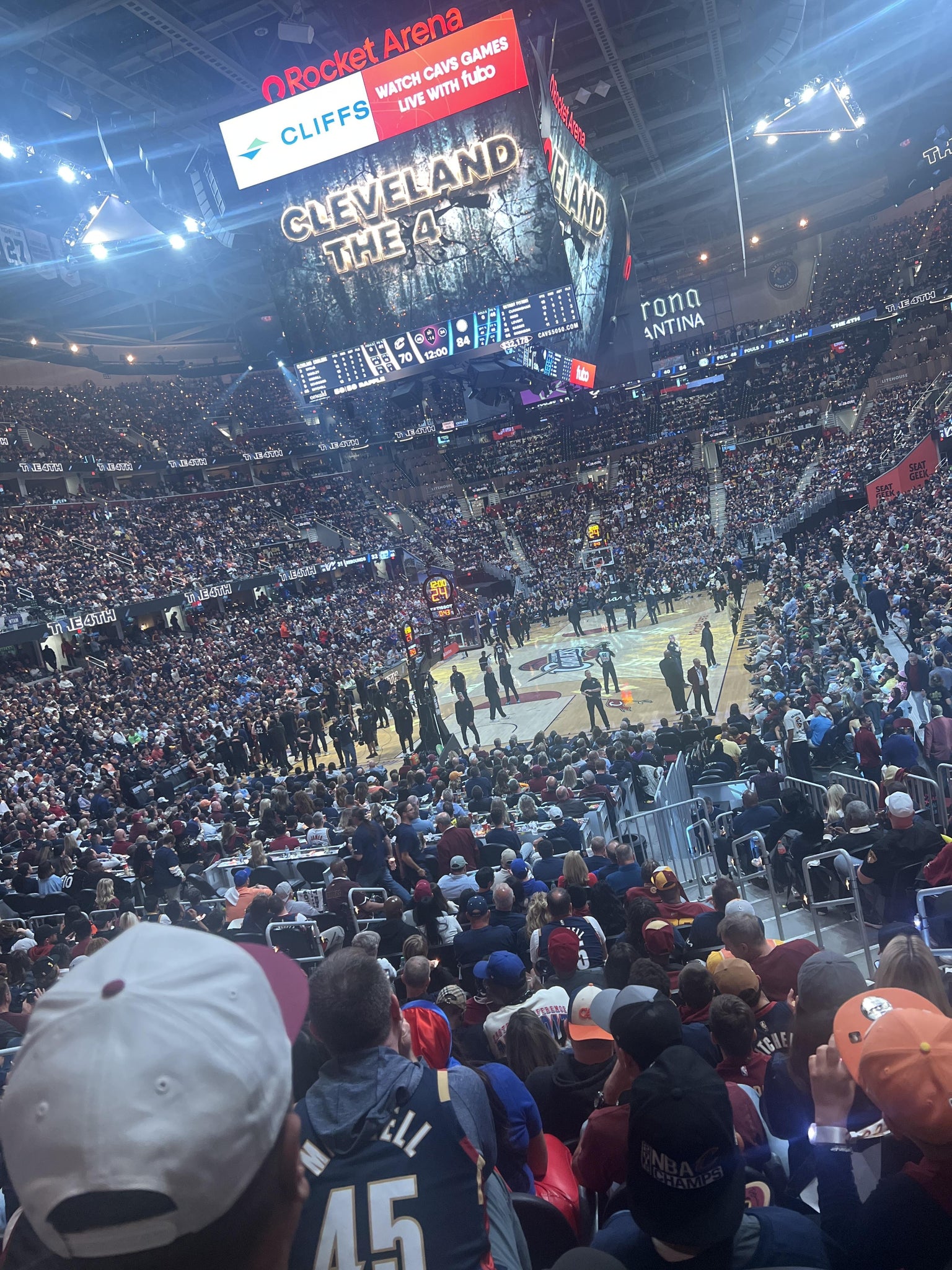 Real Fan View taken from Section 126 at Rocket Arena by Jamal E