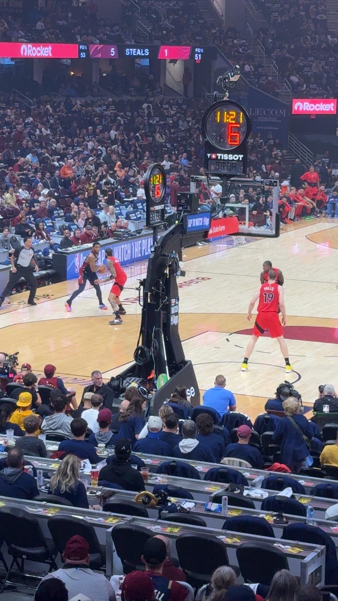 Real Fan View taken from Section 126 at Rocket Arena by Alaa A