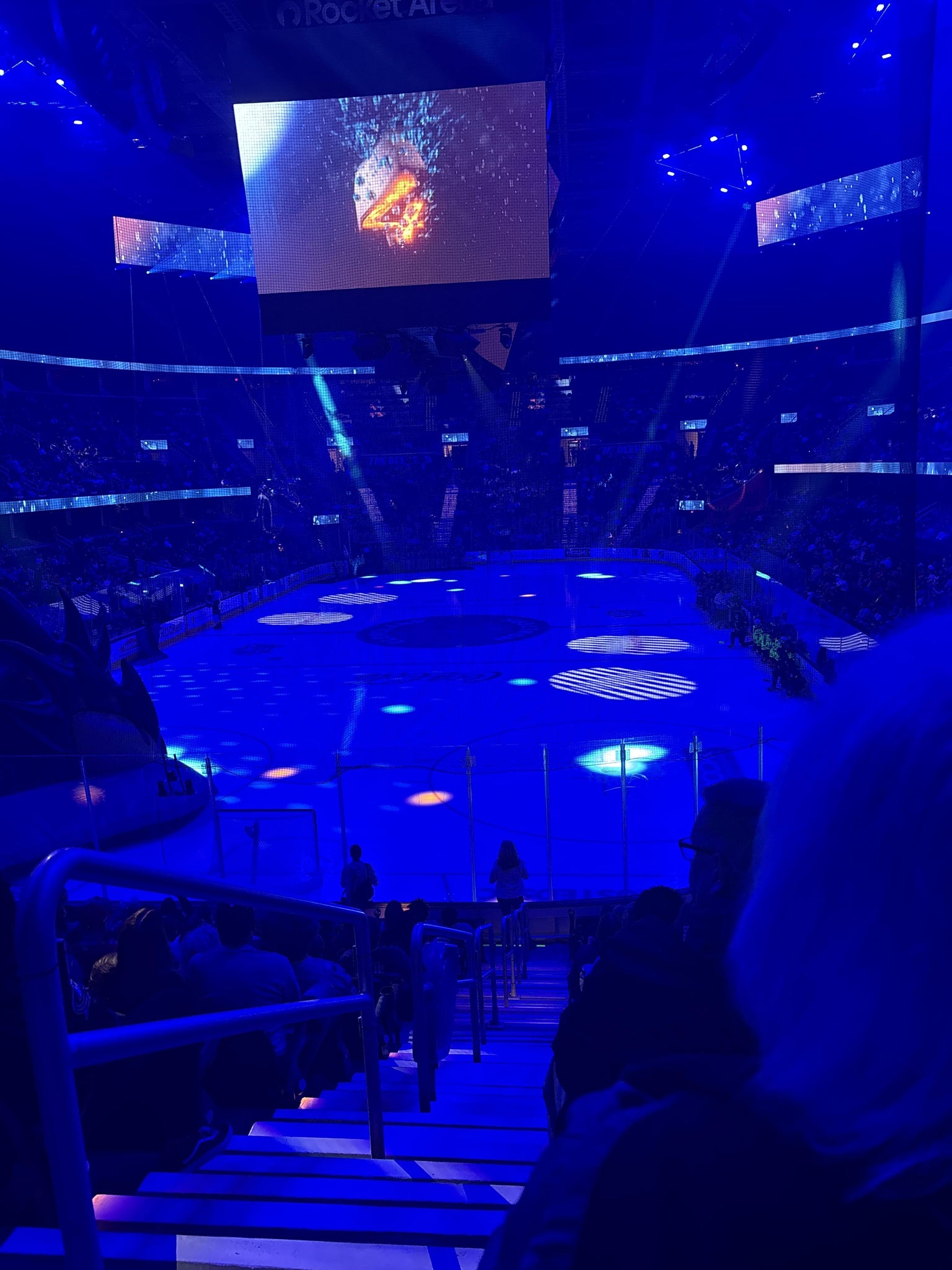 Real Fan View taken from Section 126 at Rocket Arena by Deanna D