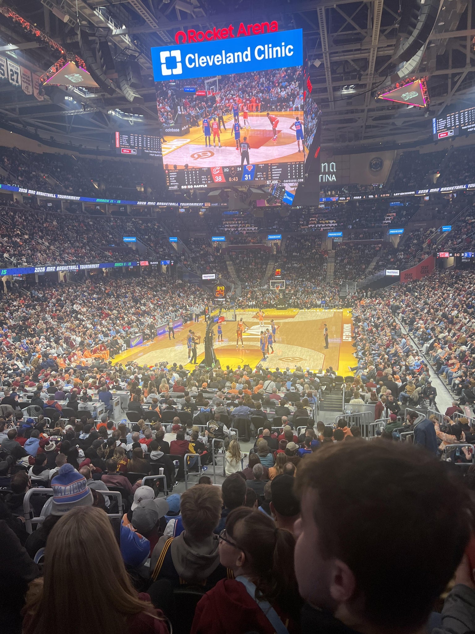 Real Fan View taken from Section 126 at Rocket Arena by Lashanita D