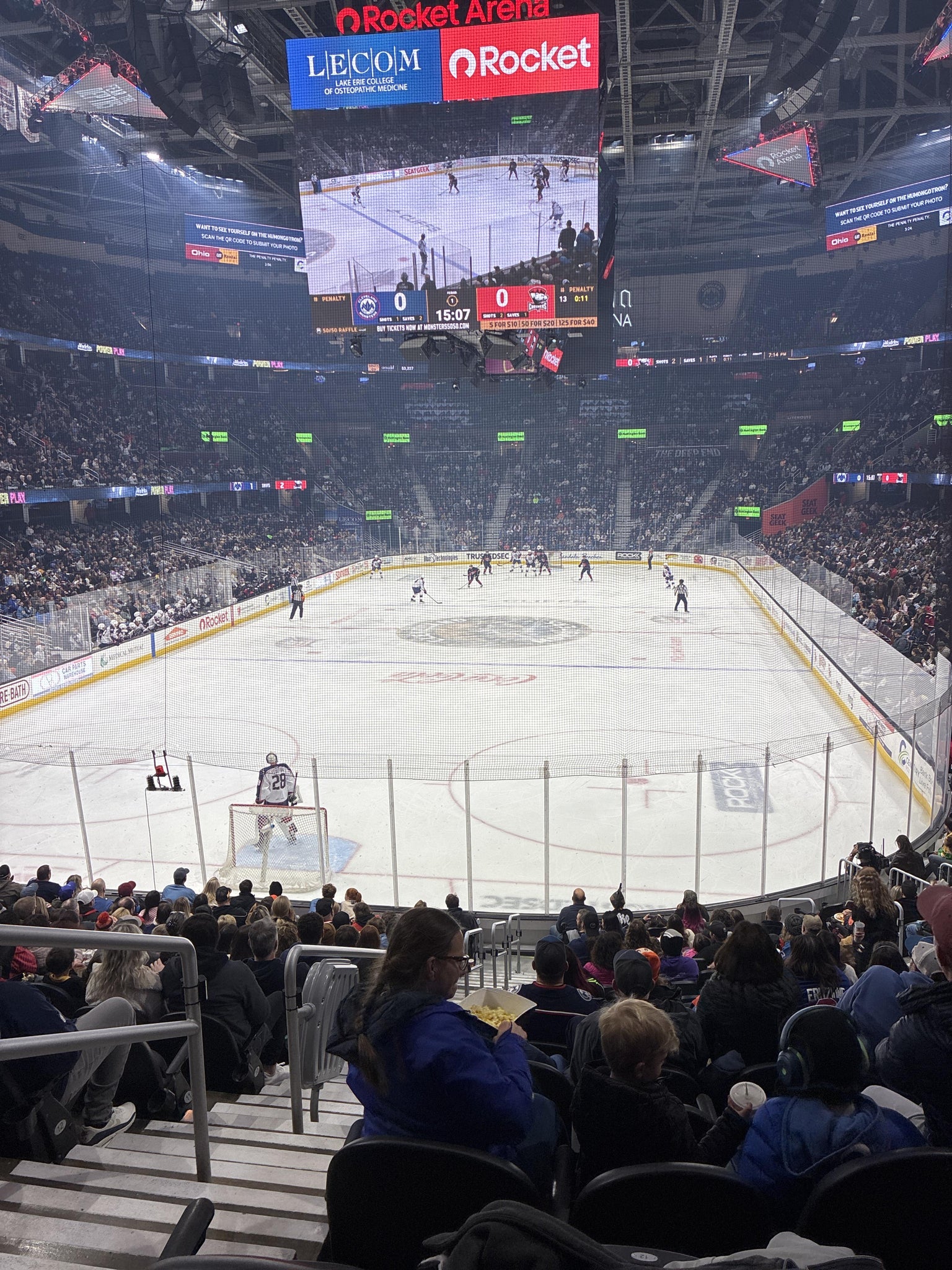 Real Fan View taken from Section 126 at Rocket Arena by Jonhathan C