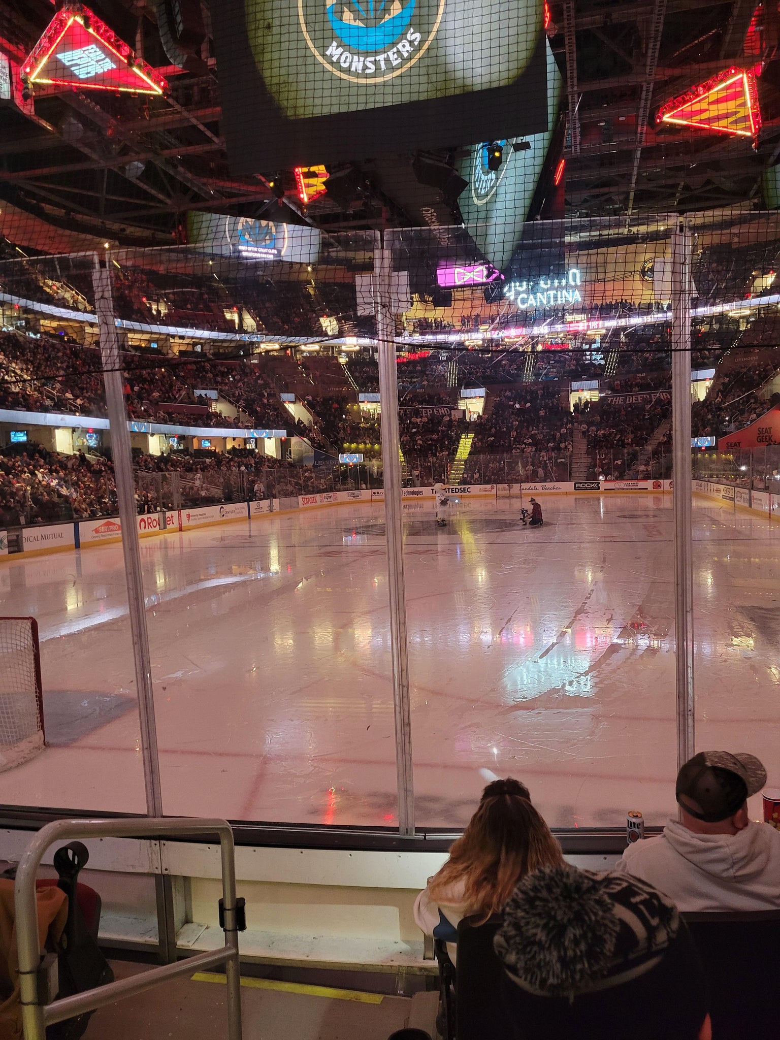 Real Fan View taken from Section 126 at Rocket Arena by Jeffrey H