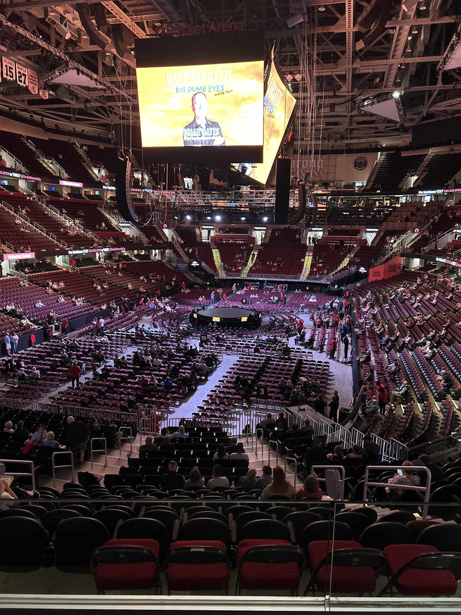 Real Fan View taken from Section 126 at Rocket Arena by Douglas W