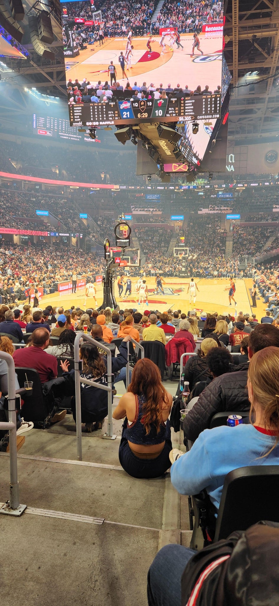 Real Fan View taken from Section 126 at Rocket Arena by Jacqueline J