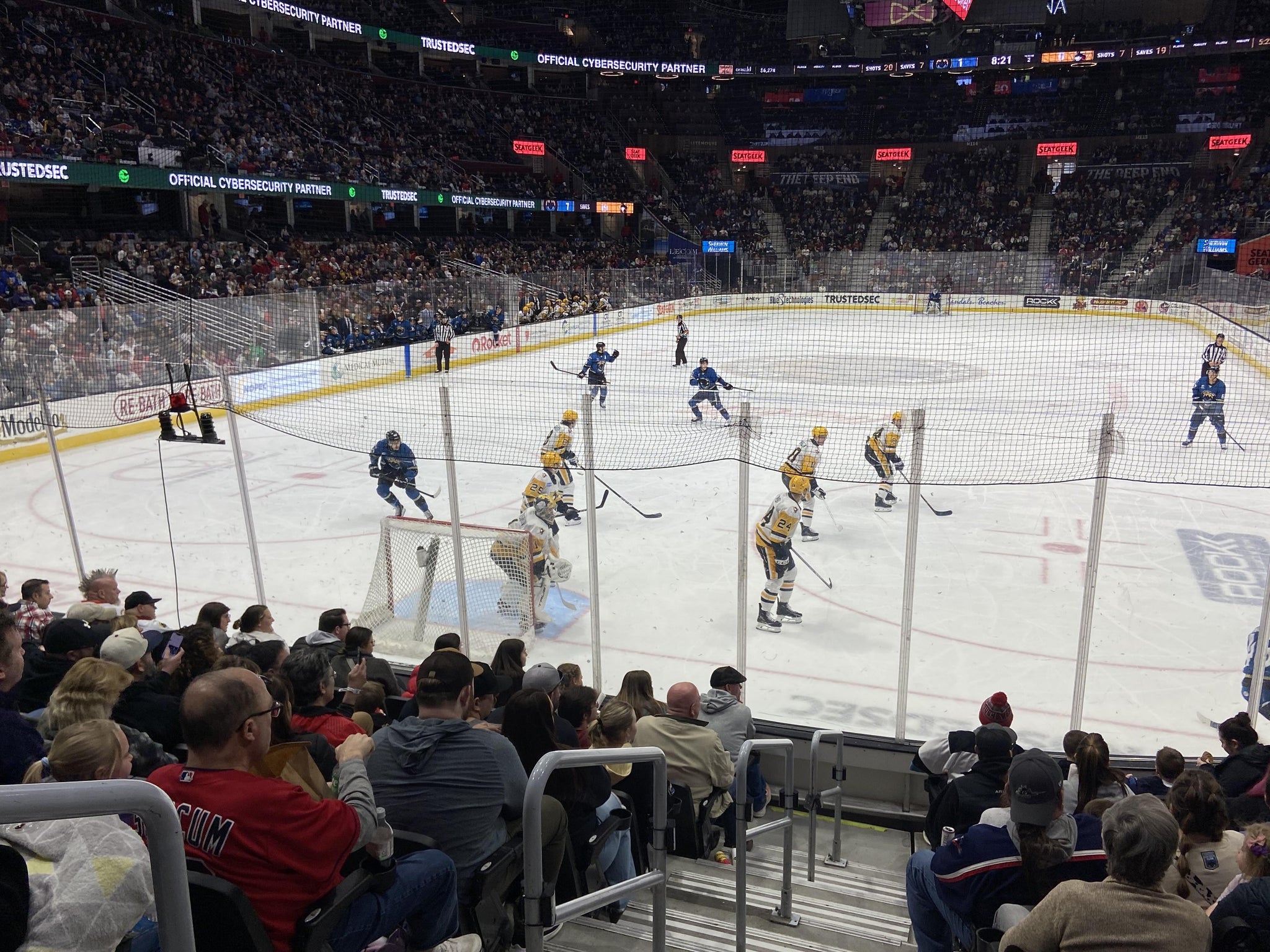 Real Fan View taken from Section 126 at Rocket Arena by Nathan E