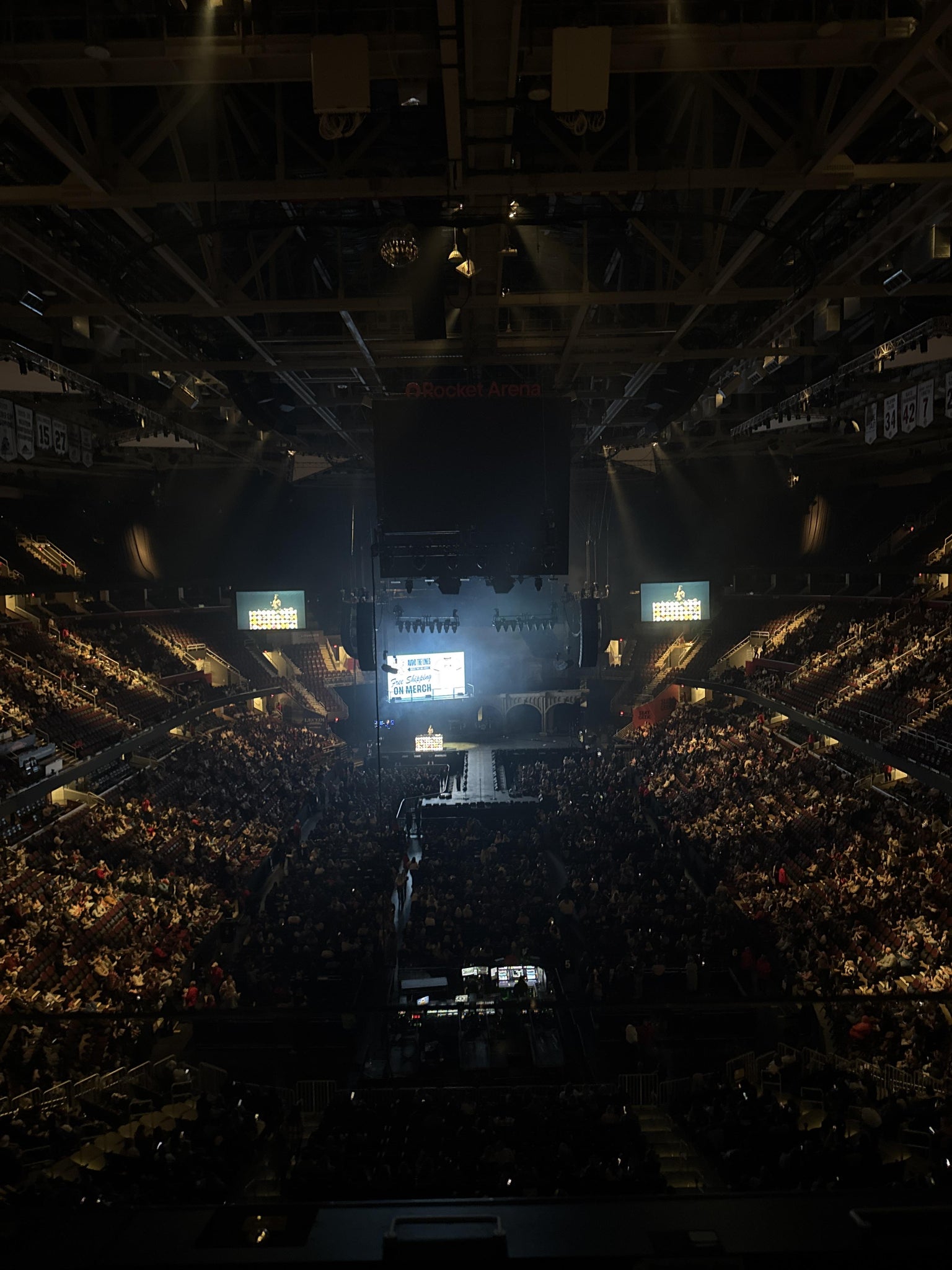 Real Fan View taken from Section 201 at Rocket Arena by Stephanie L
