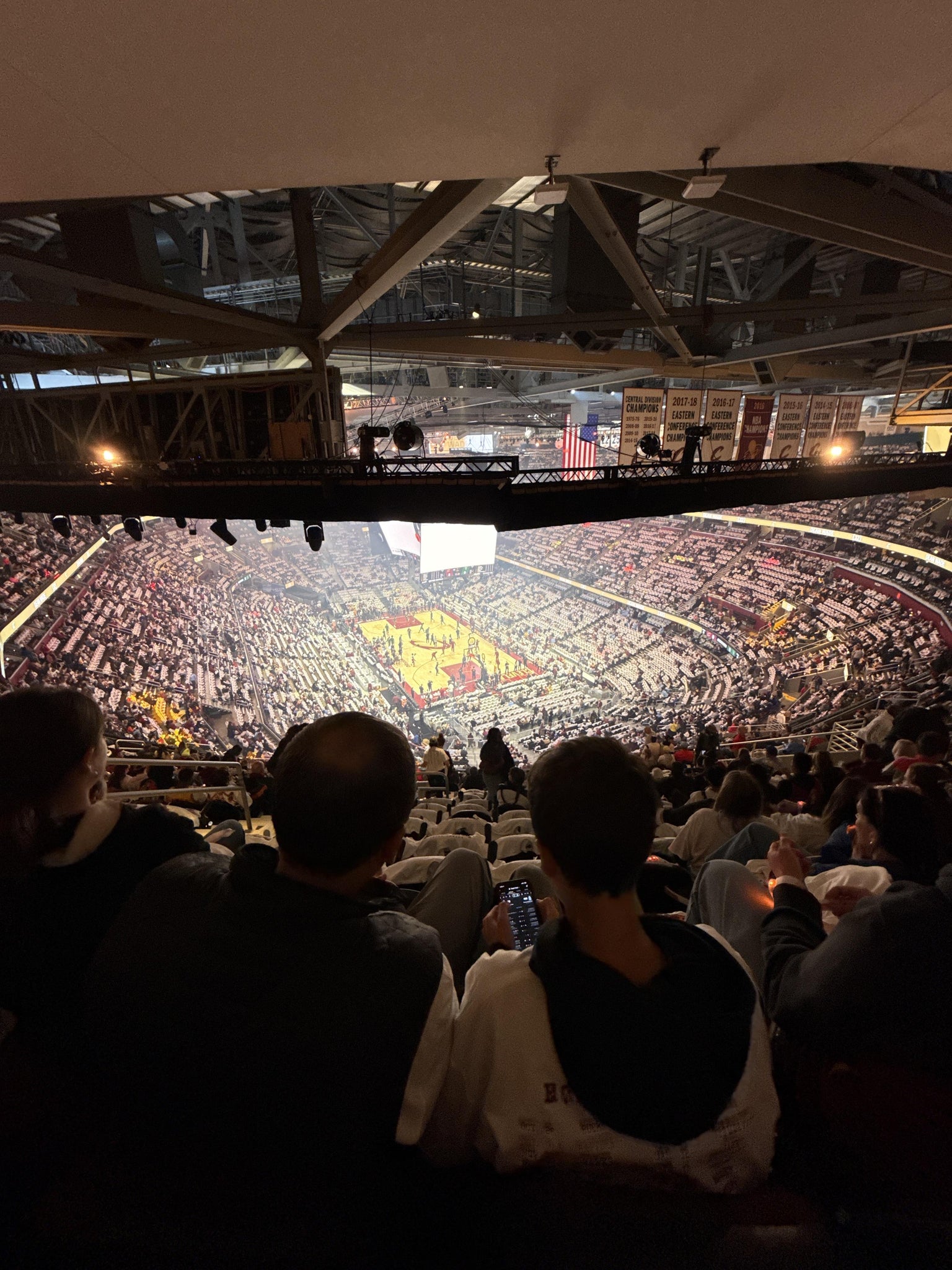 Real Fan View taken from Section 203 at Rocket Arena by Luky F
