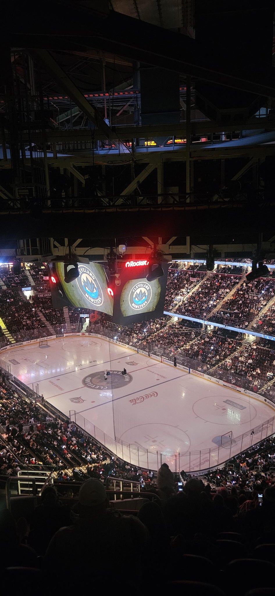 Real Fan View taken from Section 204 at Rocket Arena by Alison H