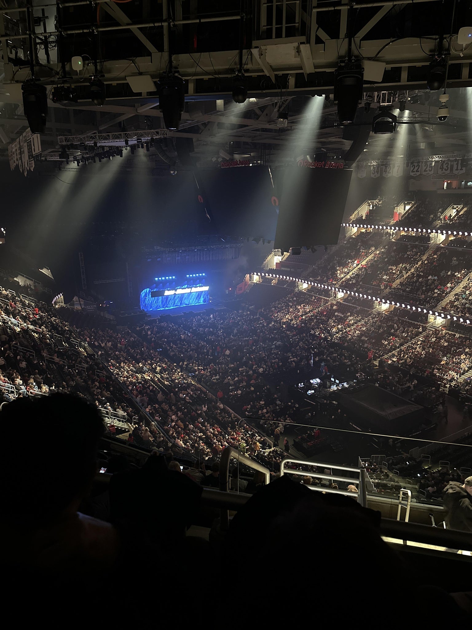 Real Fan View taken from Section 205 at Rocket Arena by Dominic L