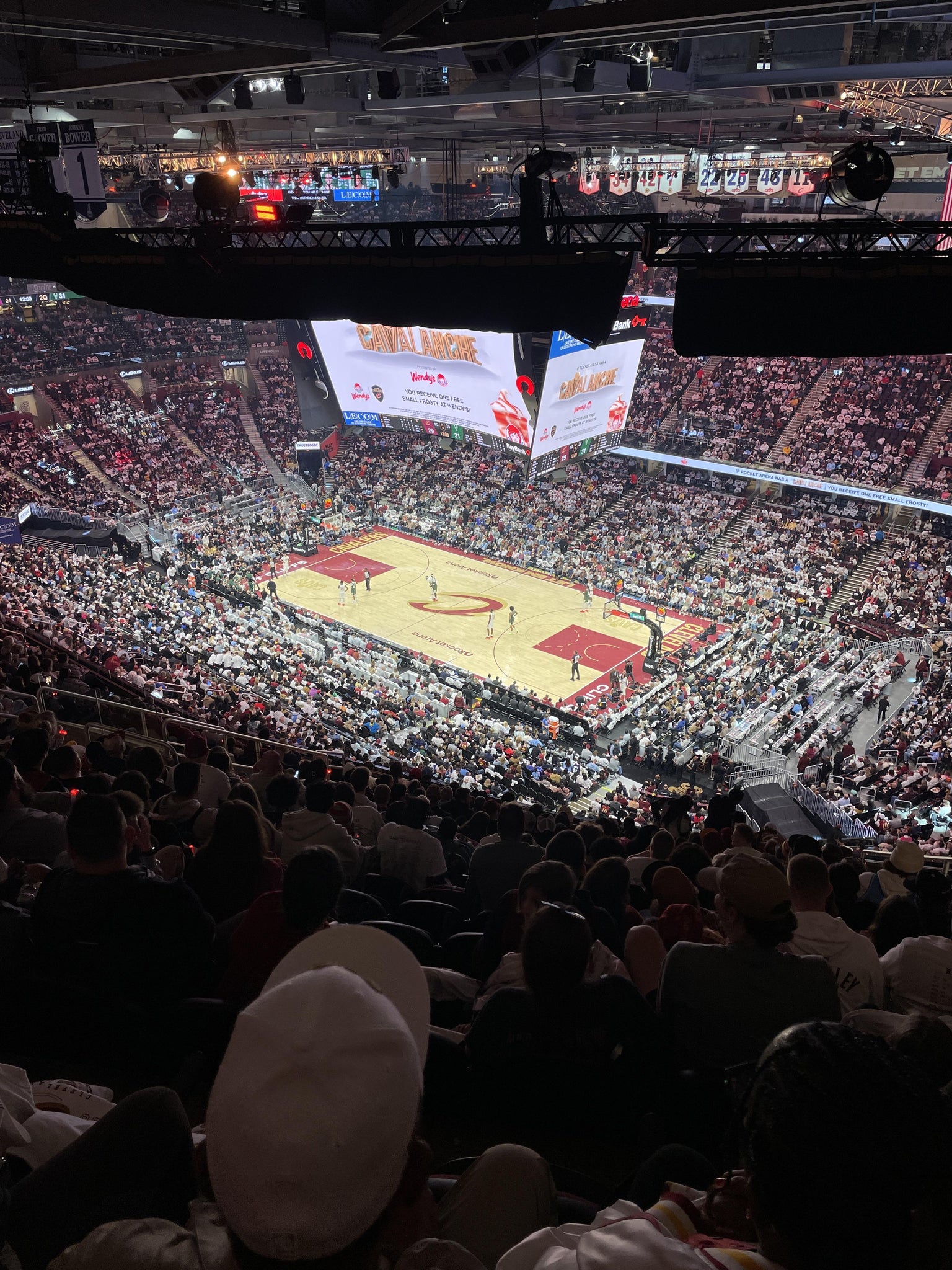 Real Fan View taken from Section 206 at Rocket Arena by Mateo C