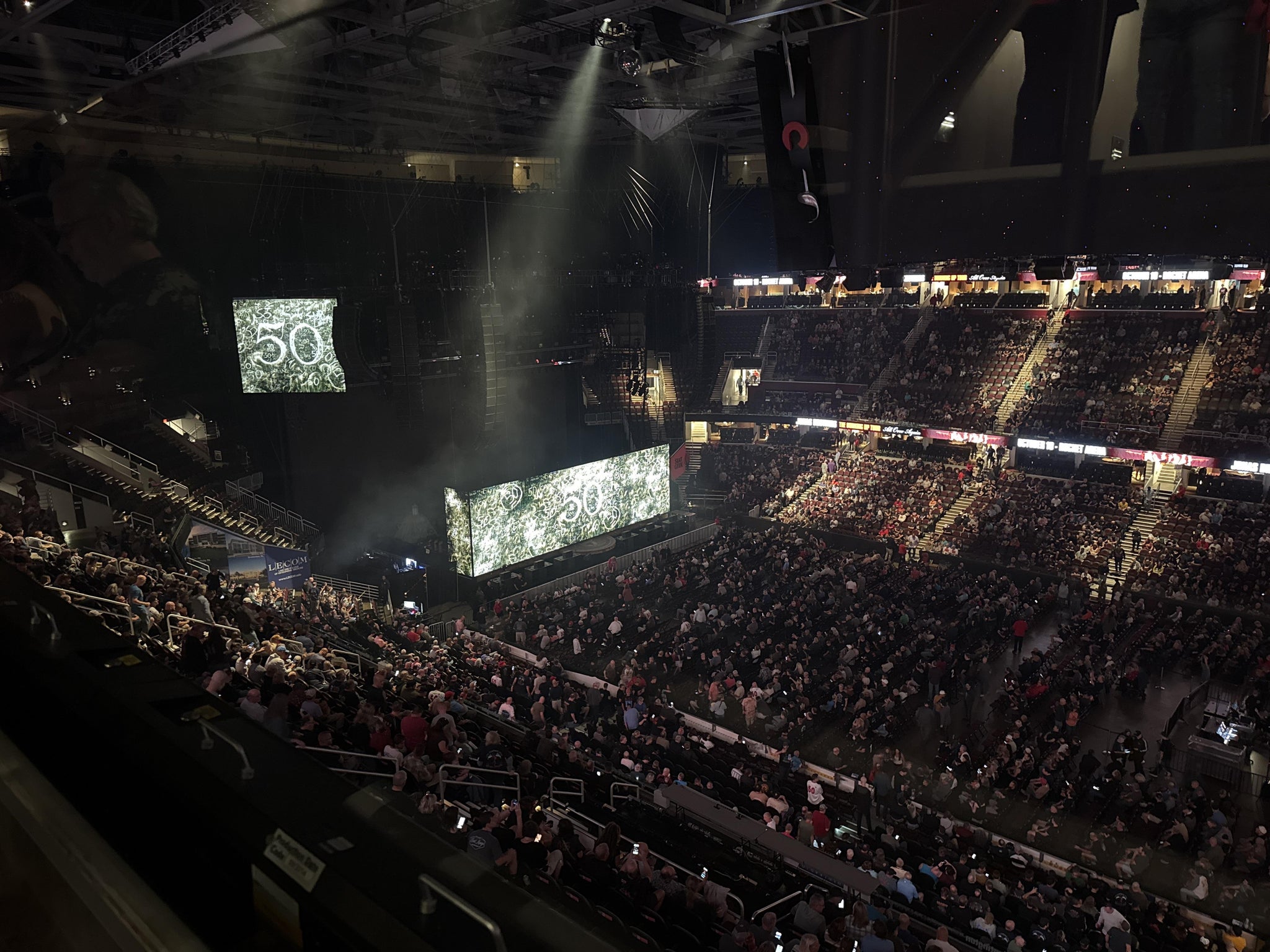 Real Fan View taken from Section 208 at Rocket Arena by Robert F