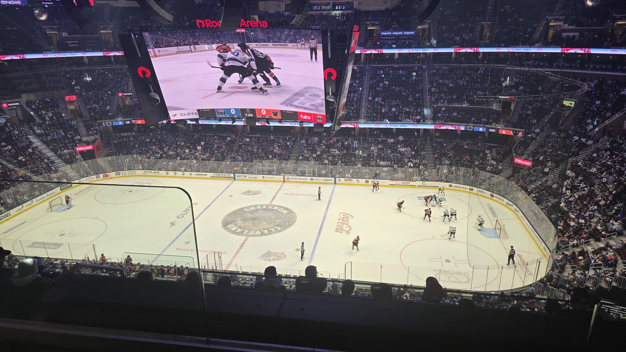 Real Fan View taken from Section 208 at Rocket Arena by Holly R