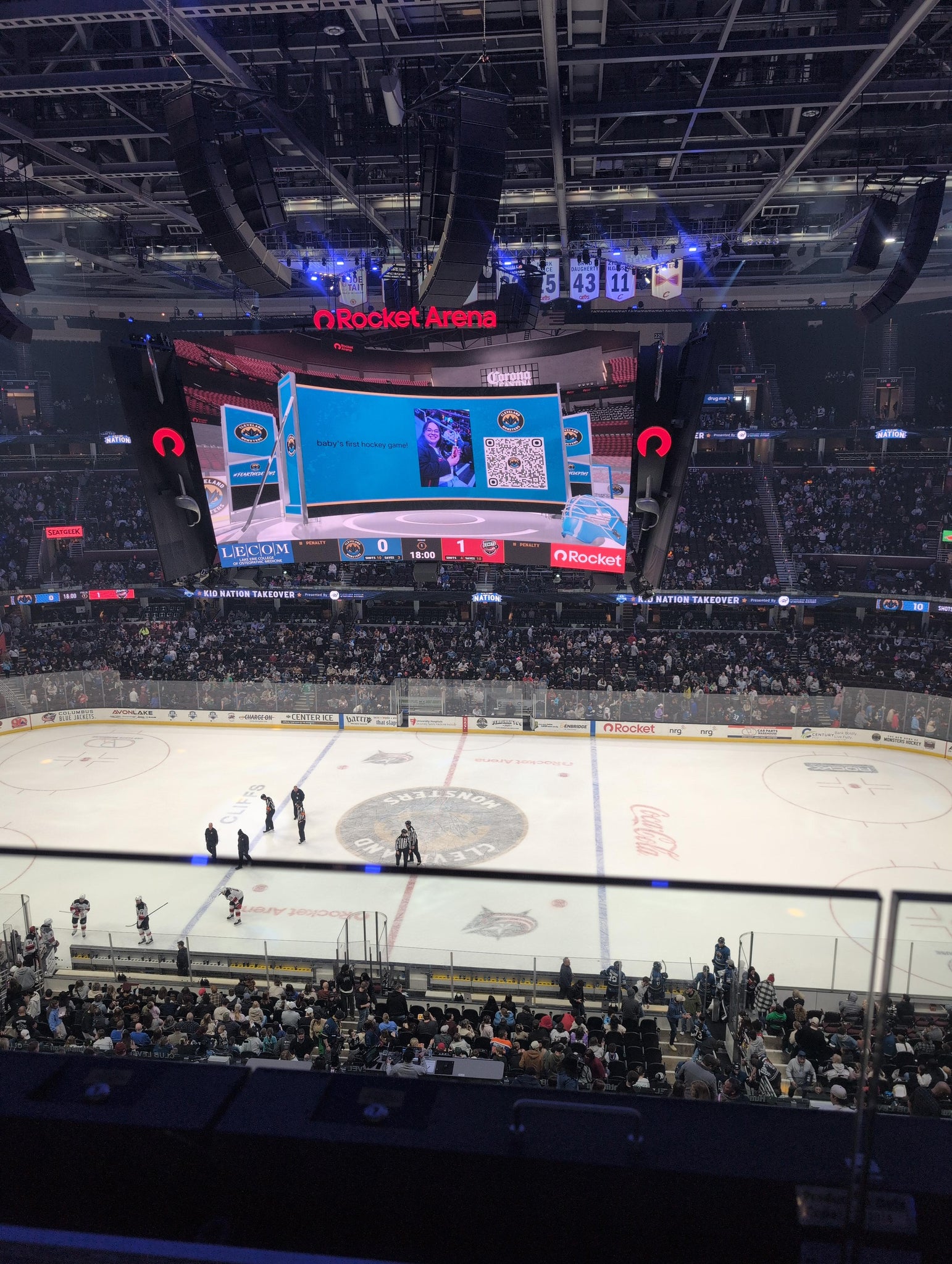 Real Fan View taken from Section 209 at Rocket Arena by Lauren M
