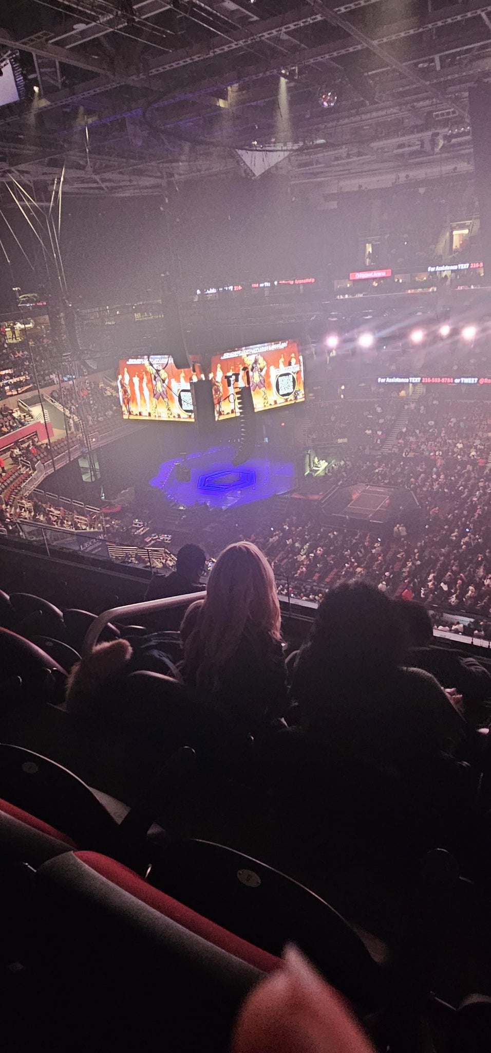 Real Fan View taken from Section 210 at Rocket Arena by Shiquella D