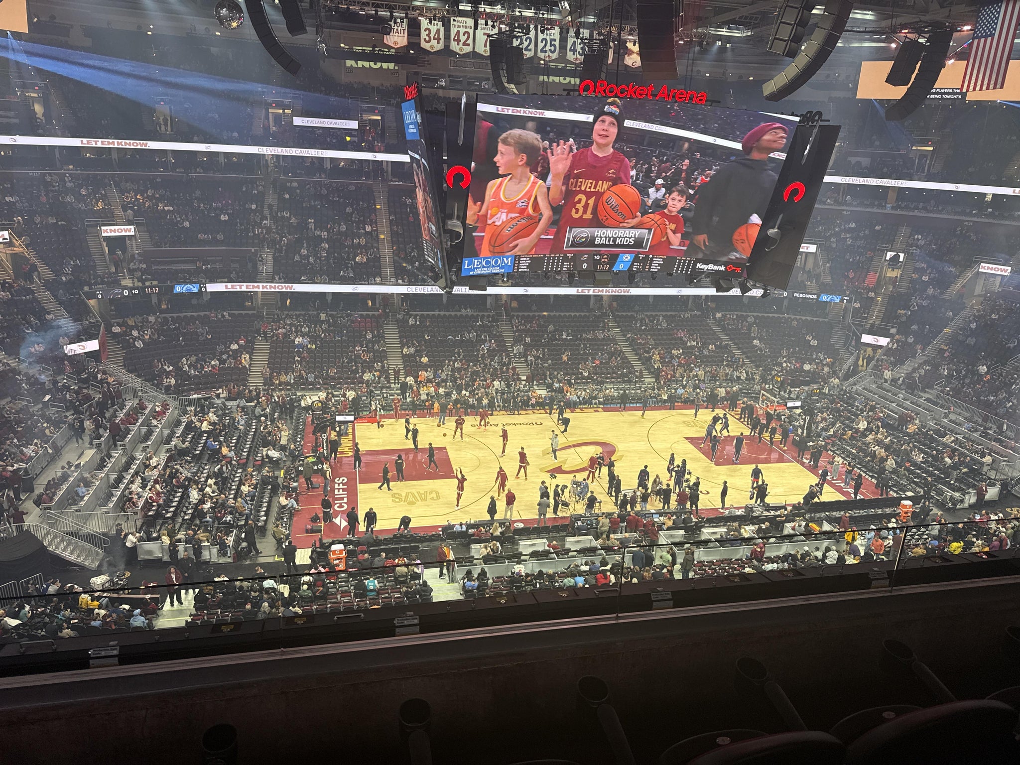 Vue réelle des fans prise de la Section 211 au site Rocket Arena par Anonymous User
