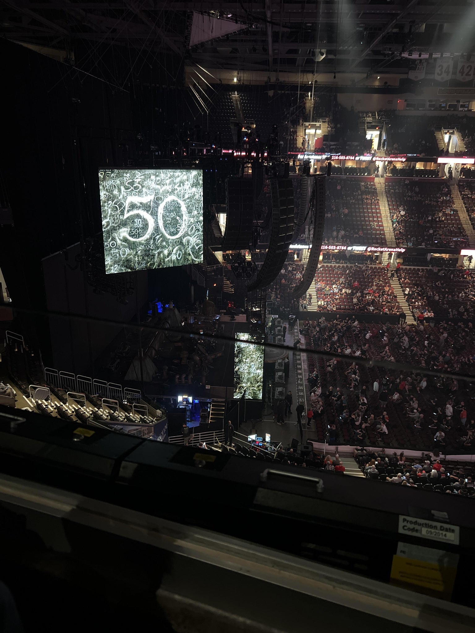 Real Fan View taken from Section 212 at Rocket Arena by Mari B
