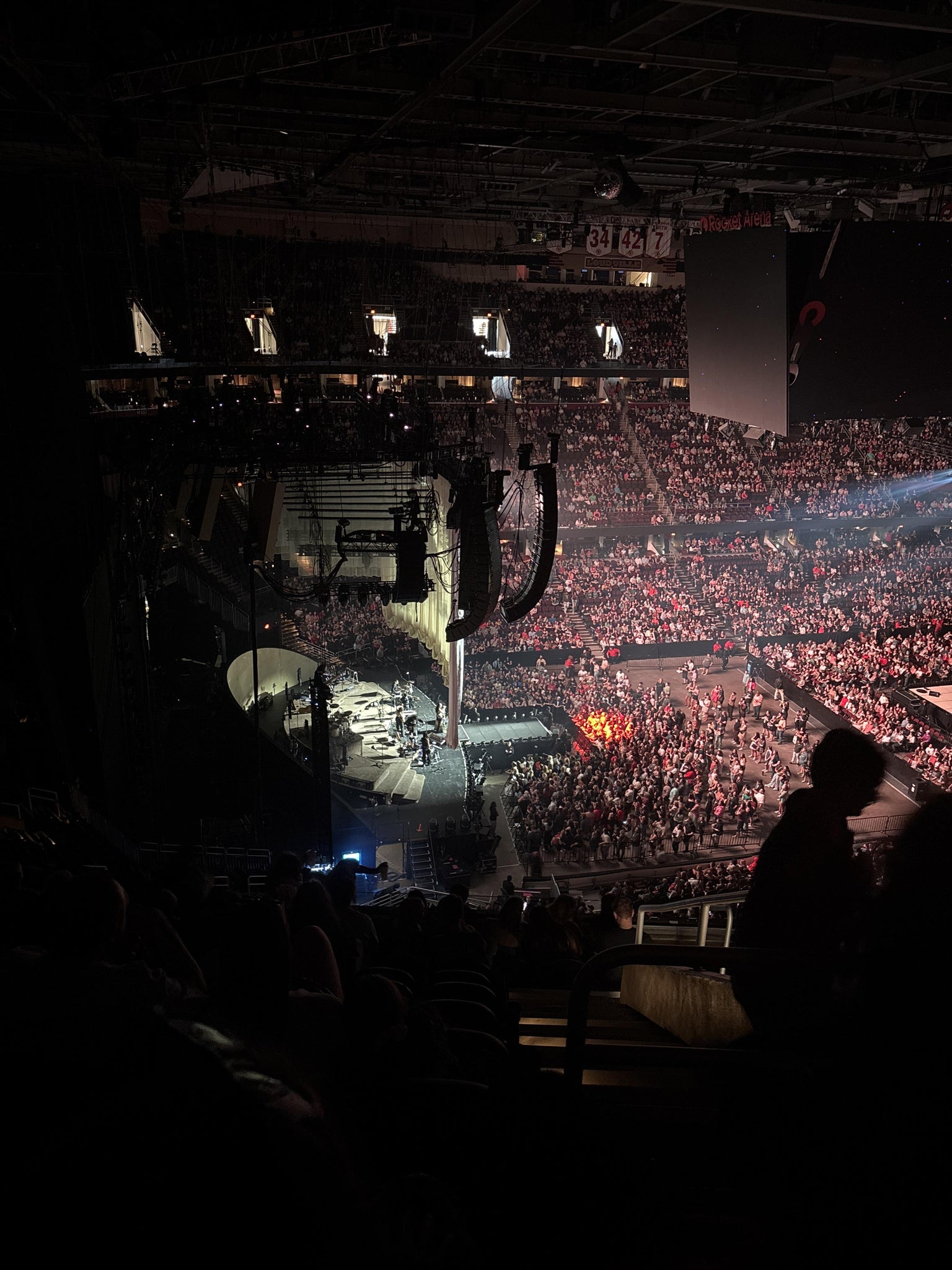 Real Fan View taken from Section 213 at Rocket Arena by Isabella K