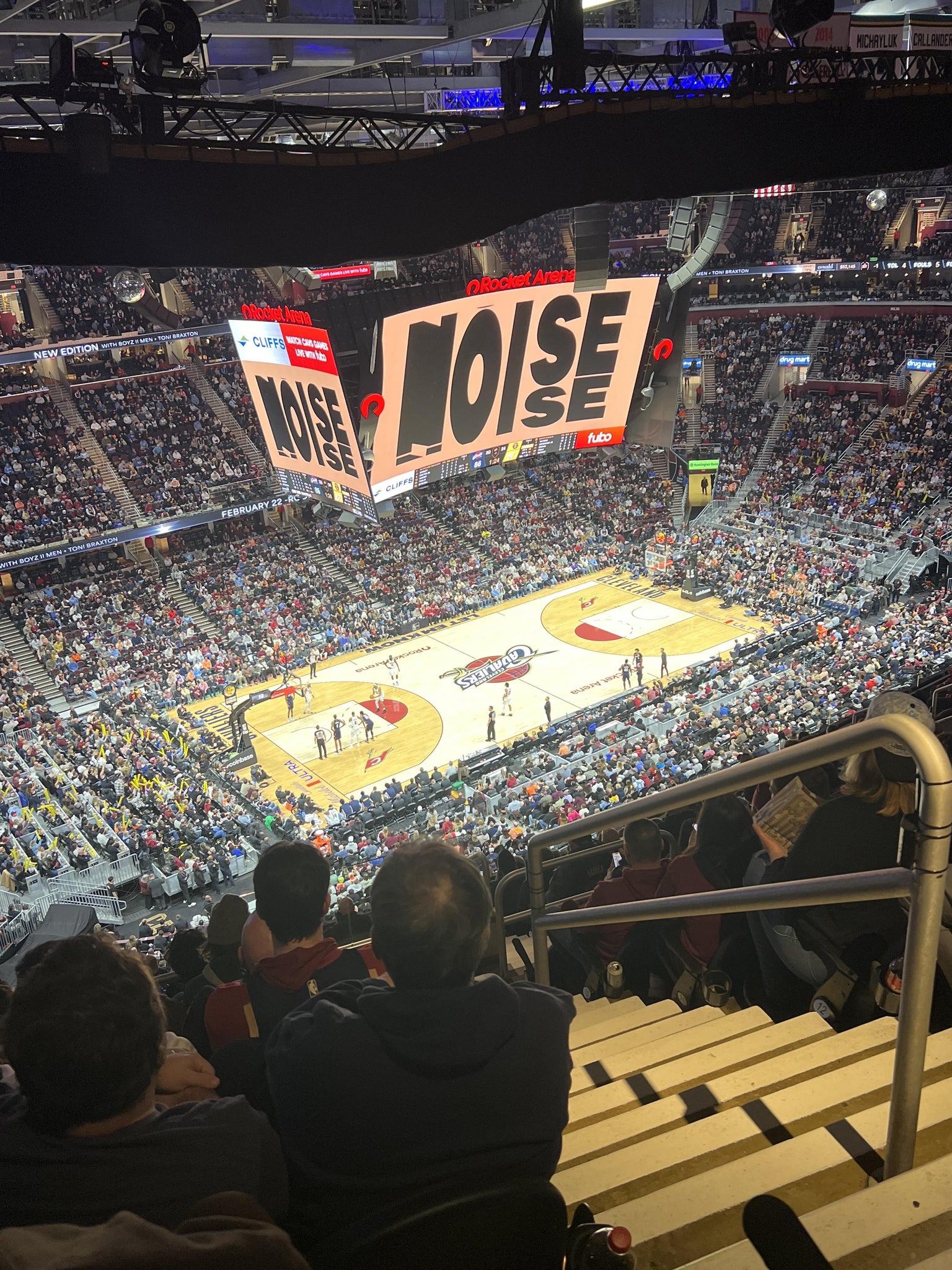 Real Fan View taken from Section 213 at Rocket Arena by Licia M