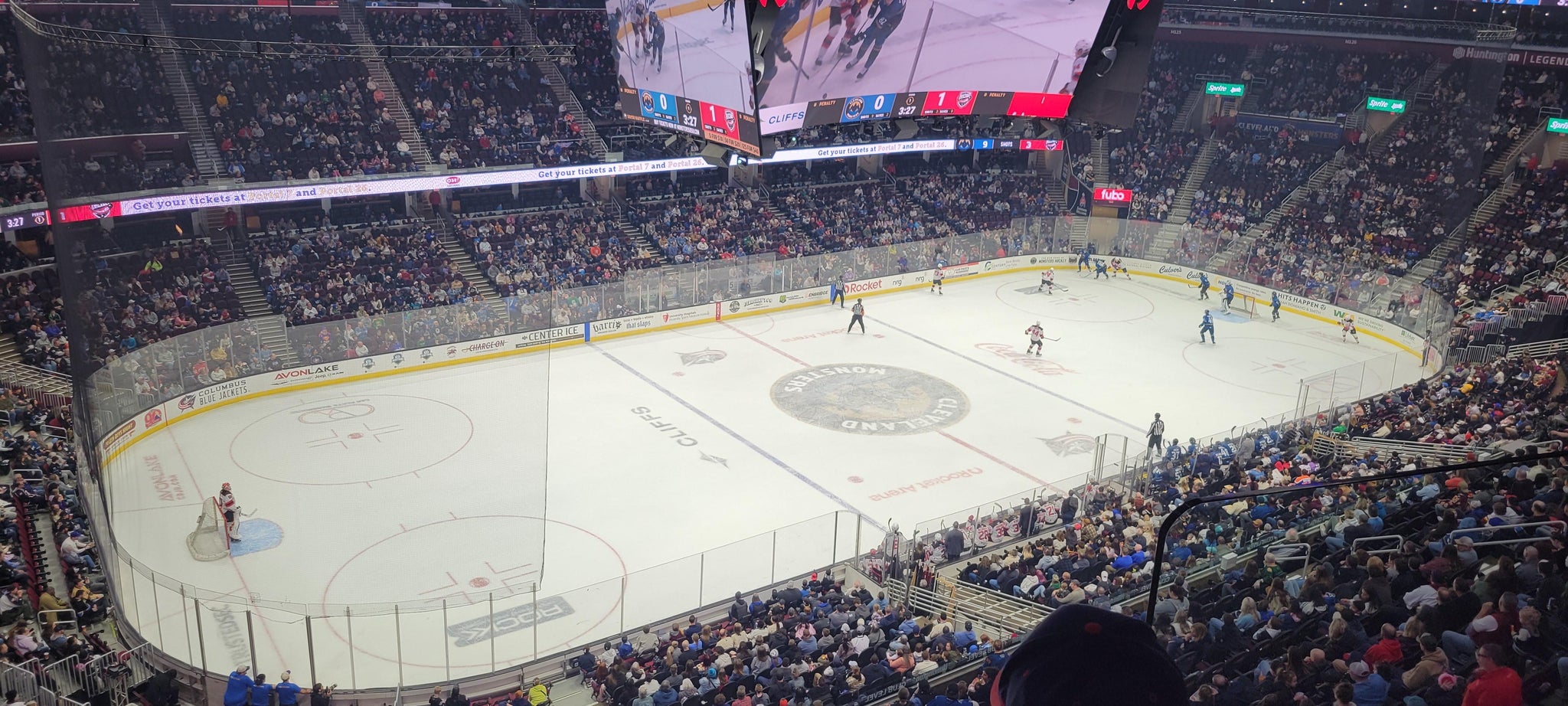 Real Fan View taken from Section 213 at Rocket Arena by Frank C