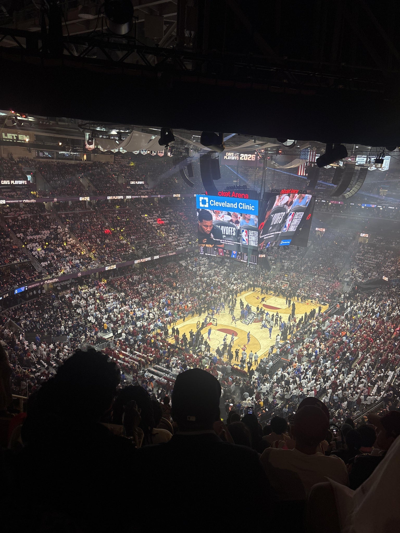 Real Fan View taken from Section 215 at Rocket Arena by Kenna S