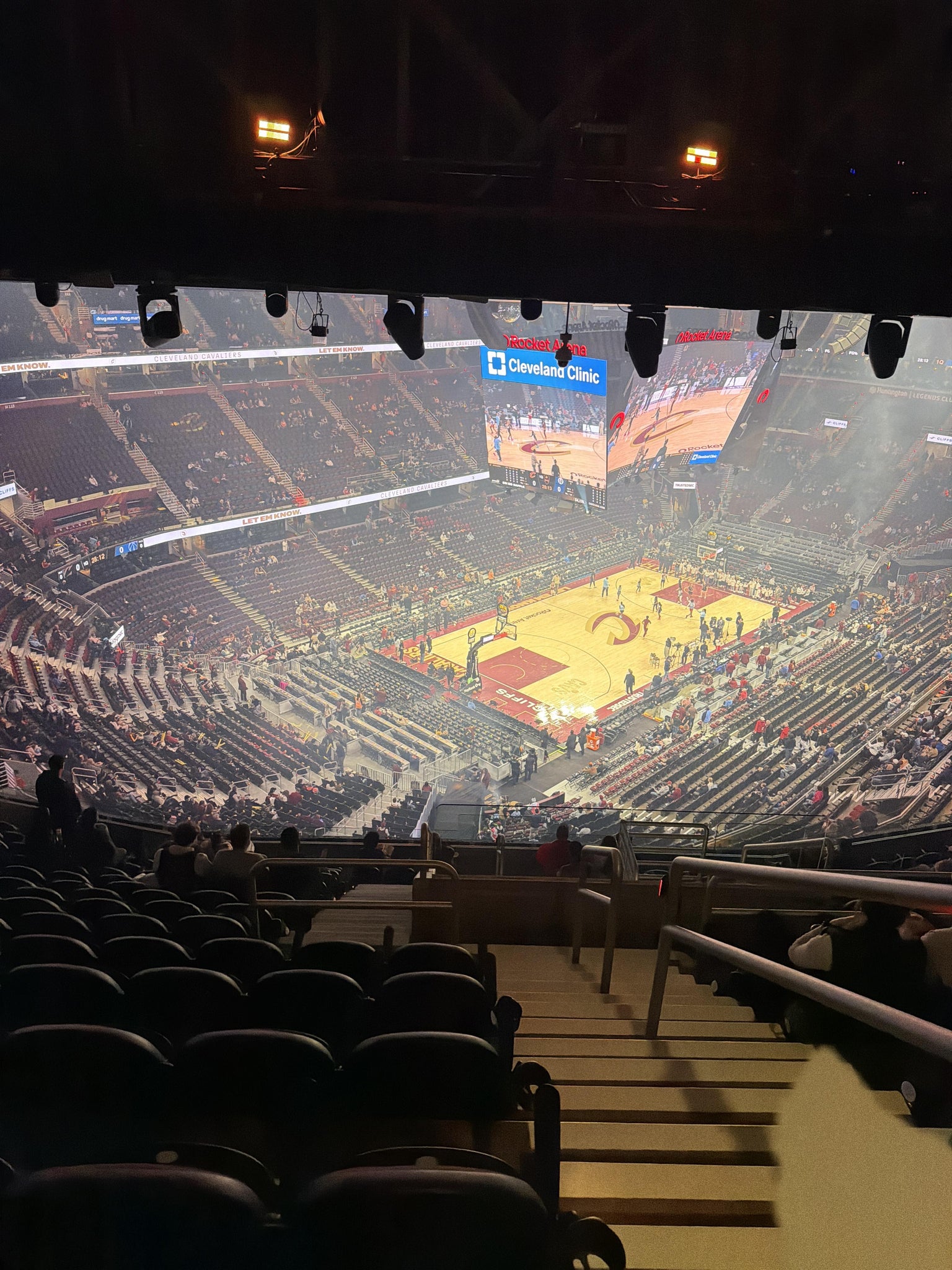 Real Fan View taken from Section 215 at Rocket Arena by Tiffany D