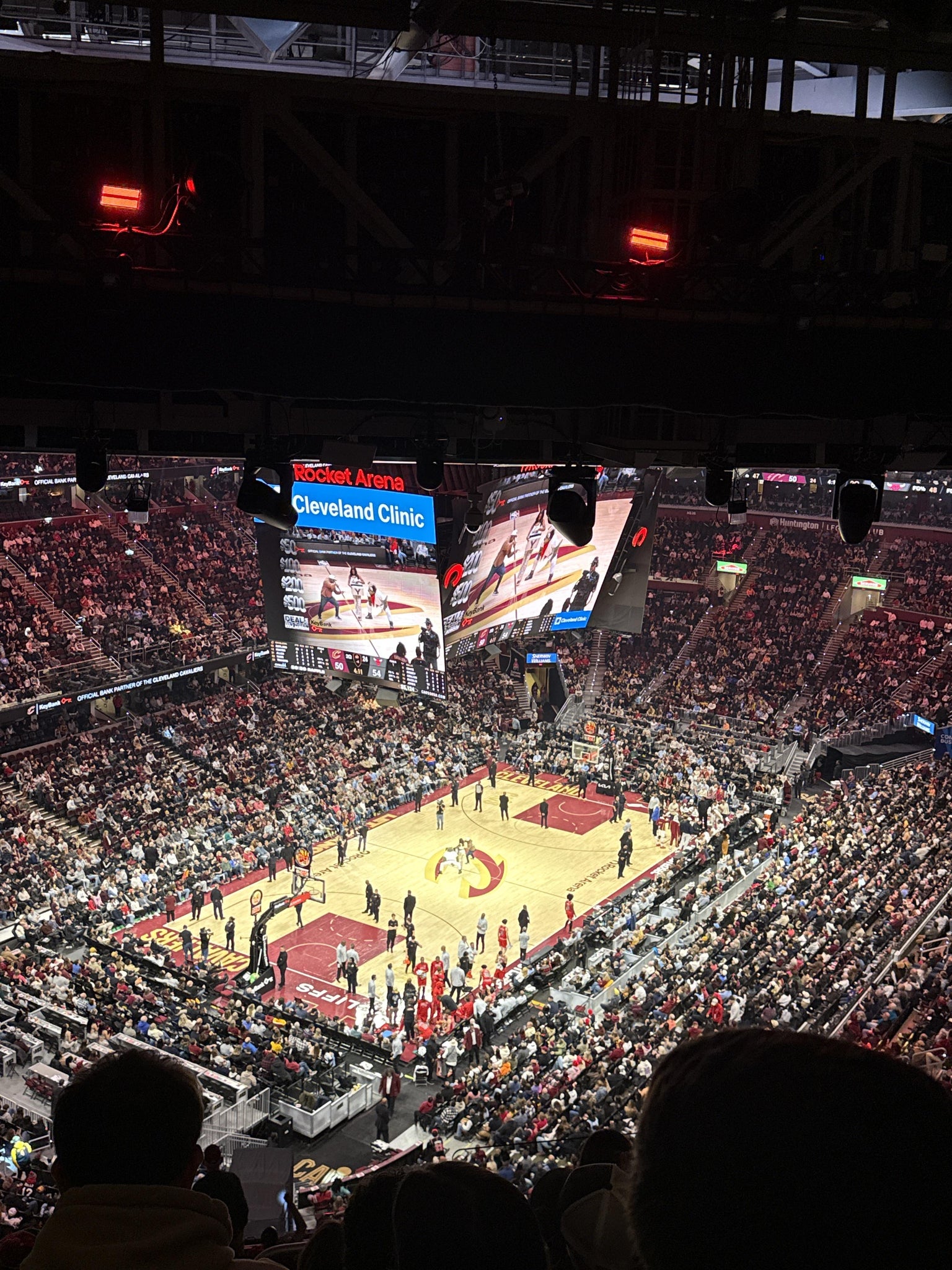Real Fan View taken from Section 215 at Rocket Arena by Levi Z