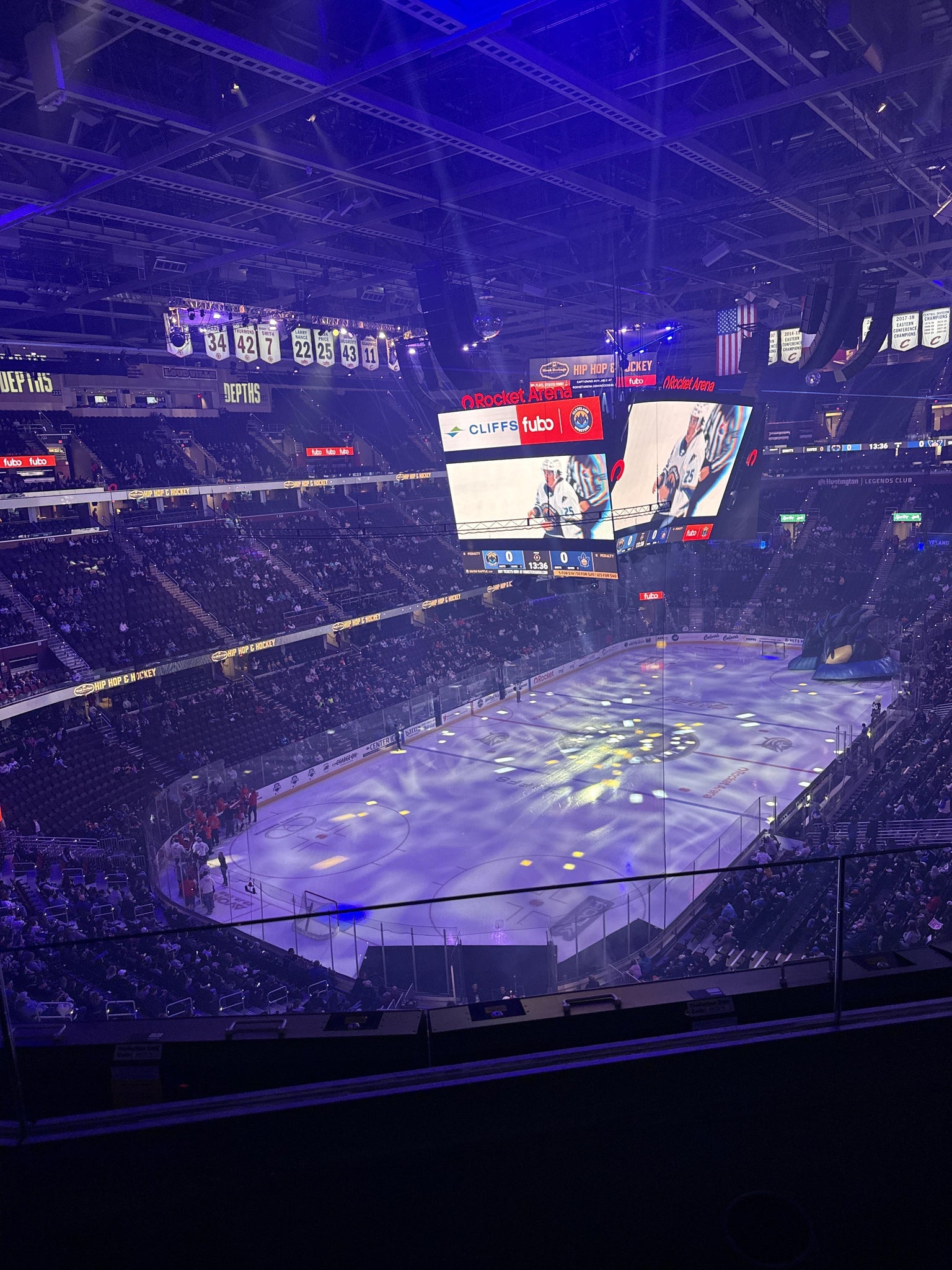 Real Fan View taken from Section 215 at Rocket Arena by Alyssa V