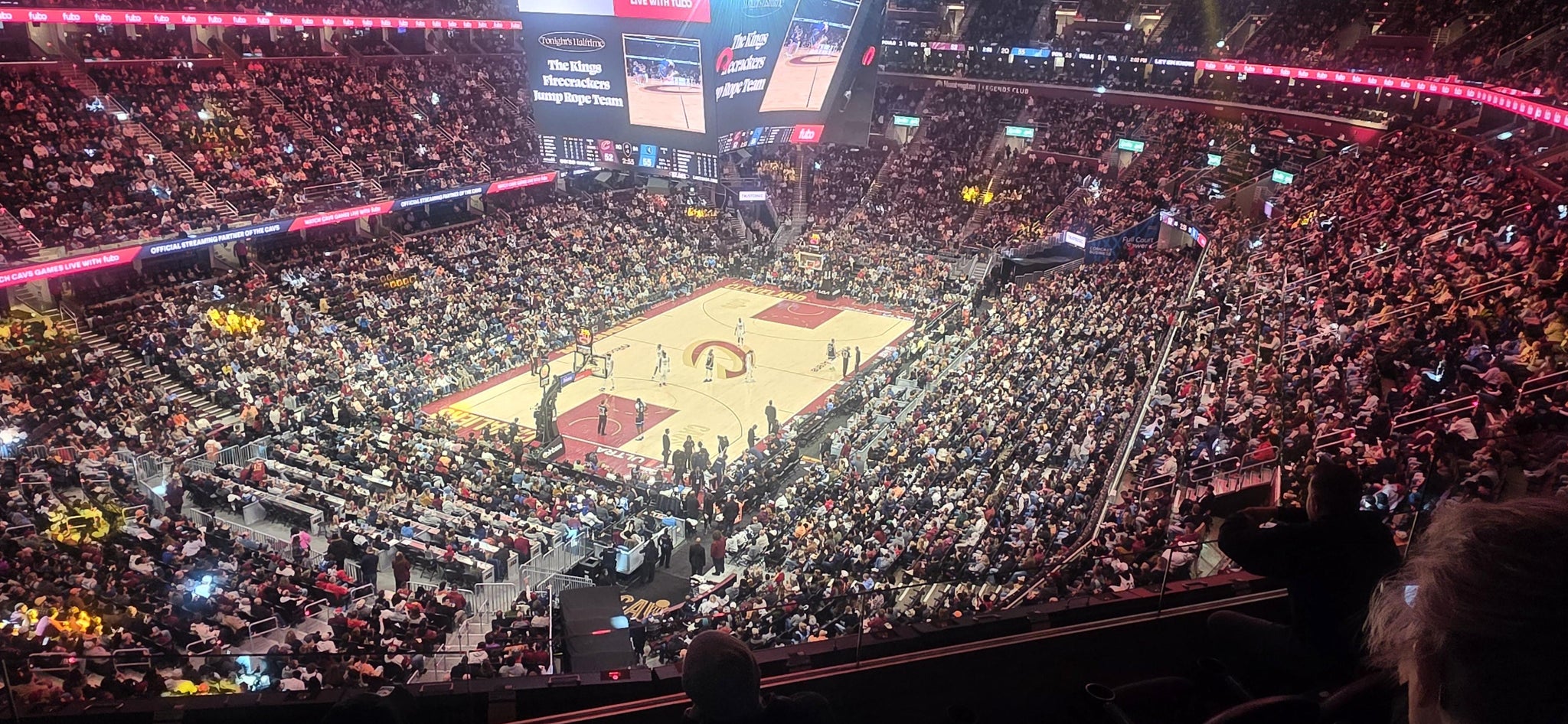 Real Fan View taken from Section 215 at Rocket Arena by Raymel E