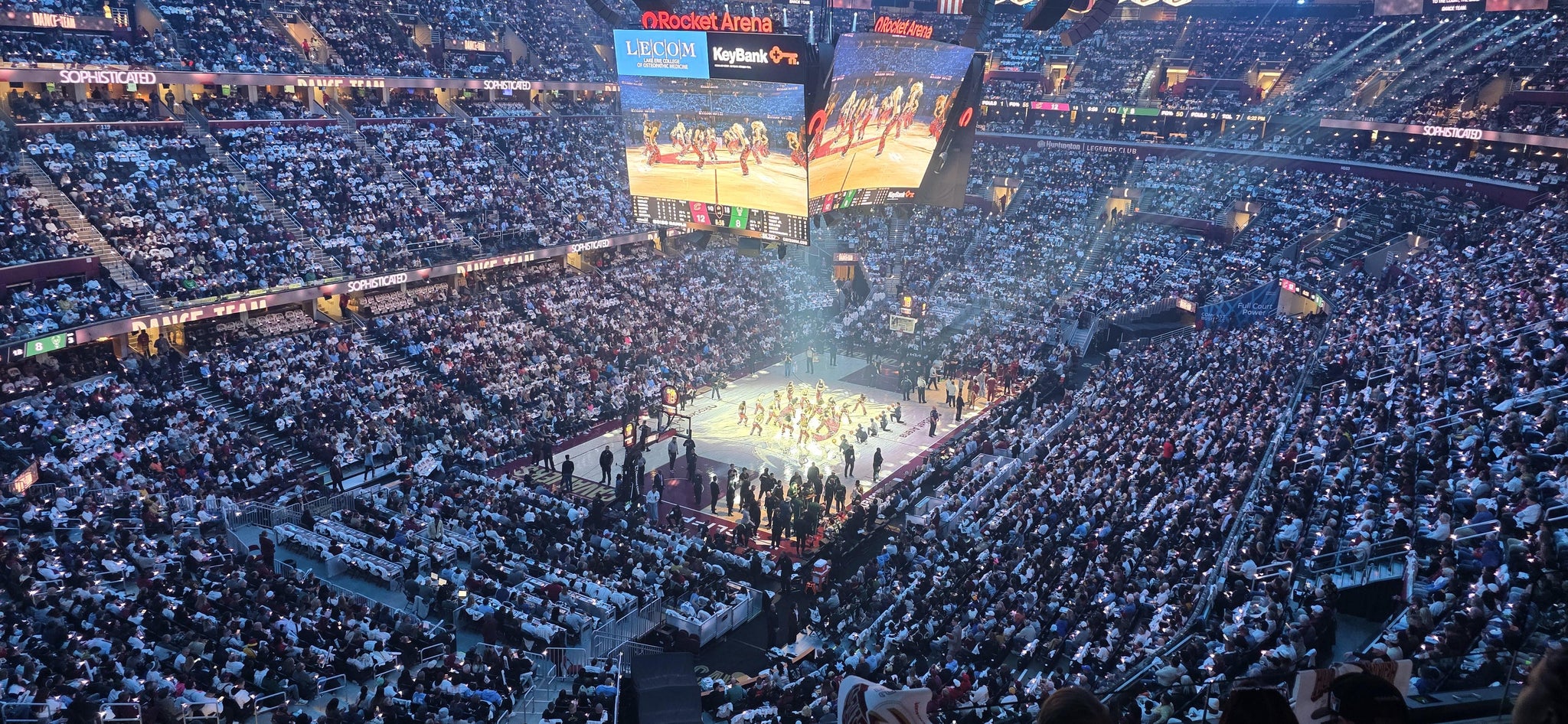 Real Fan View taken from Section 215 at Rocket Arena by Raymel E