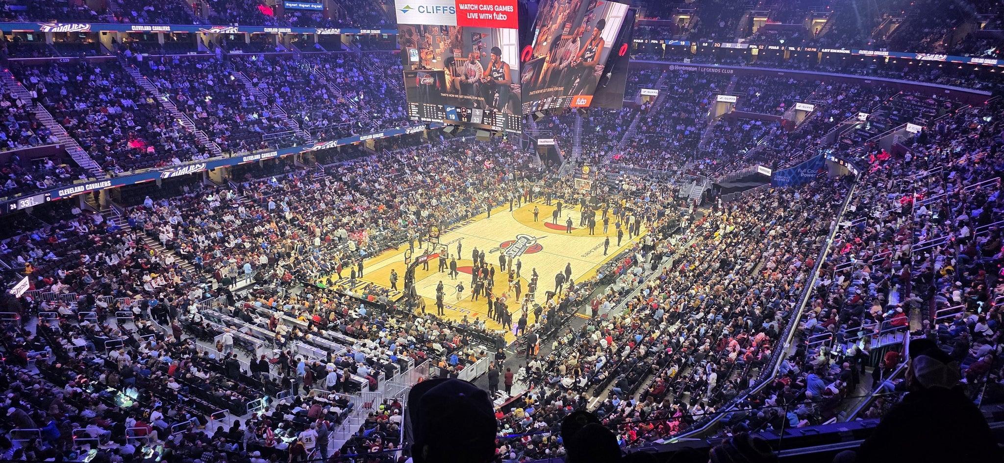 Real Fan View taken from Section 215 at Rocket Arena by Raymel E