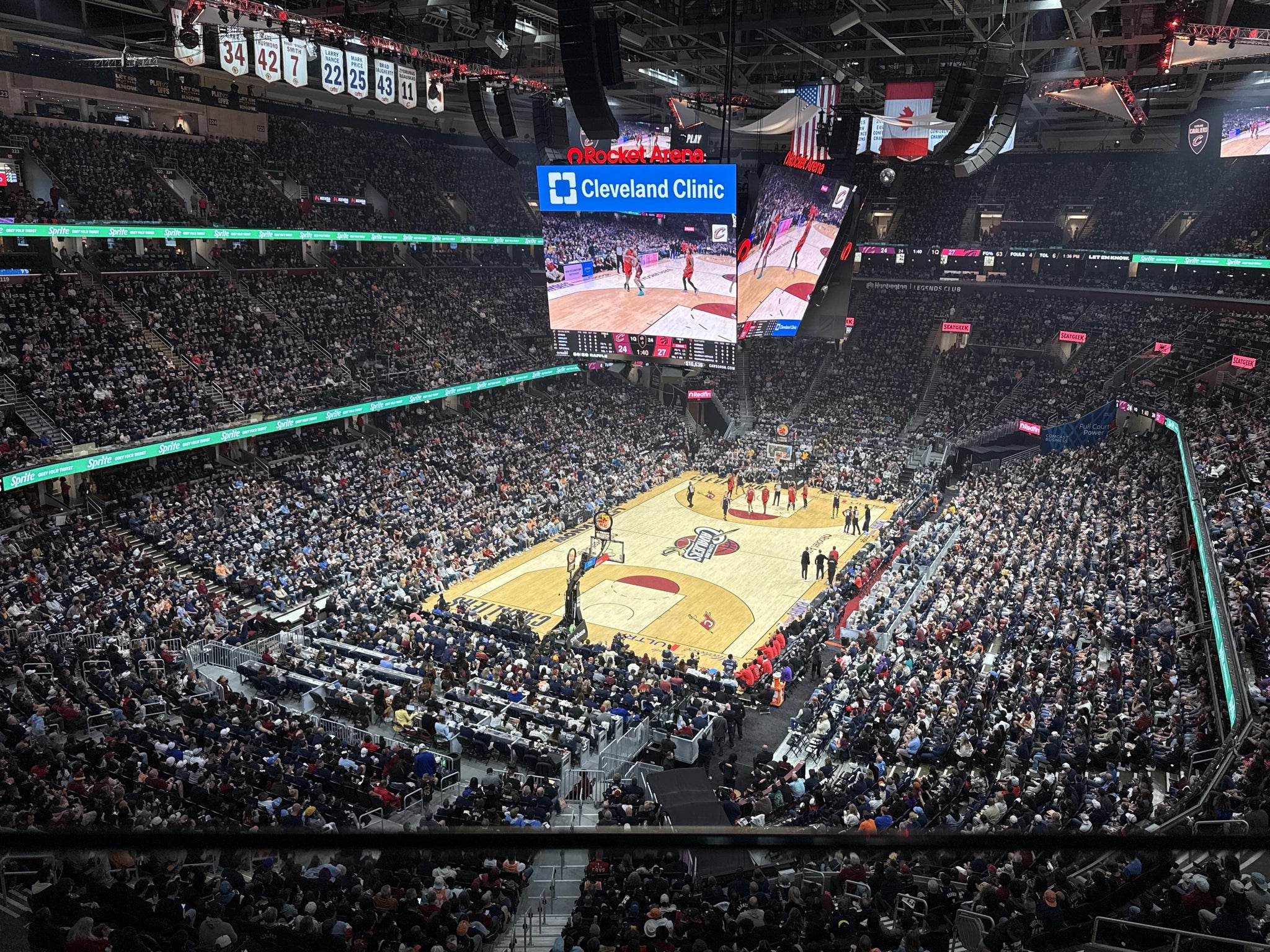 Real Fan View taken from Section 216 at Rocket Arena by James T