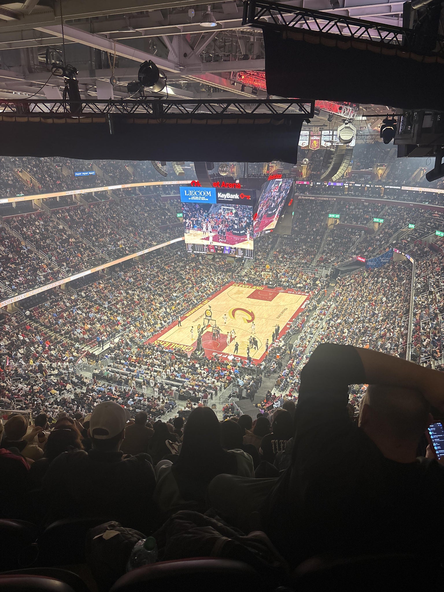 Real Fan View taken from Section 216 at Rocket Arena by Michael C