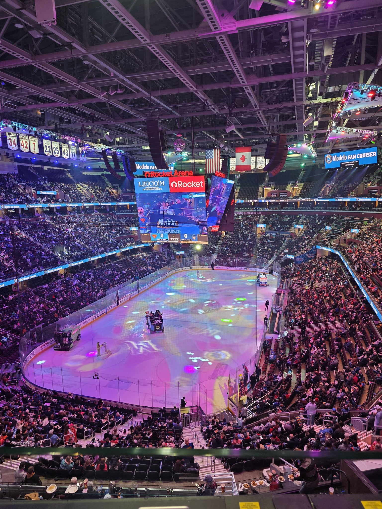 Real Fan View taken from Section 216 at Rocket Arena by Chris B