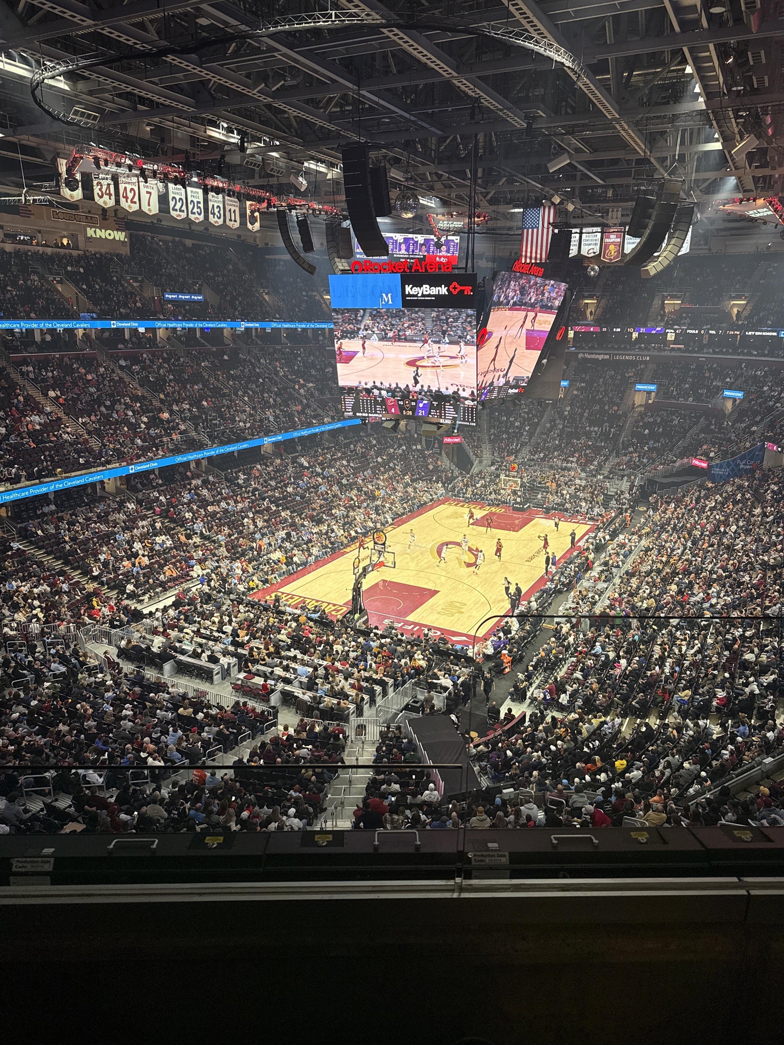 Real Fan View taken from Section 216 at Rocket Arena by Gregory G