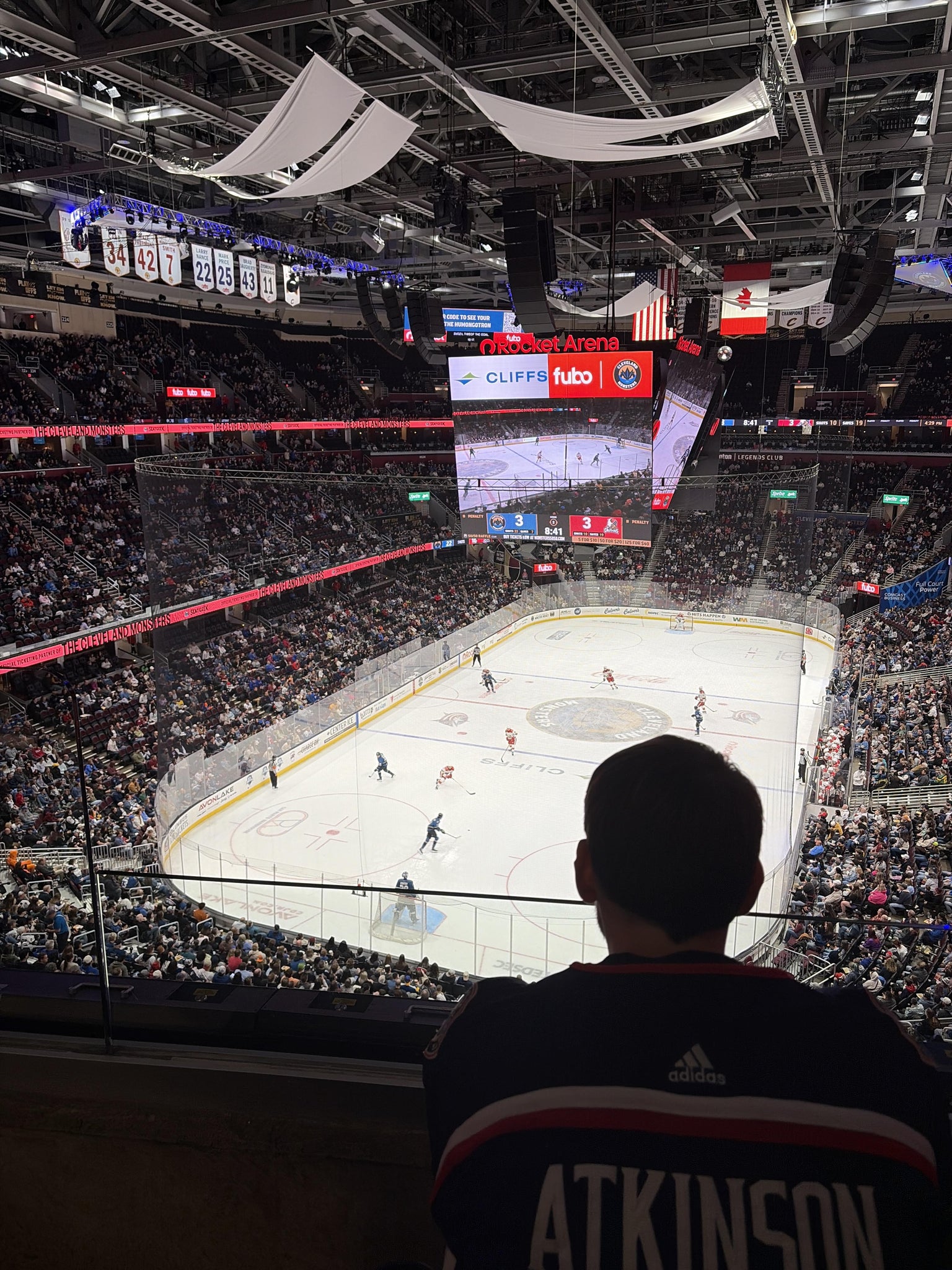 Real Fan View taken from Section 216 at Rocket Arena by Jessica S