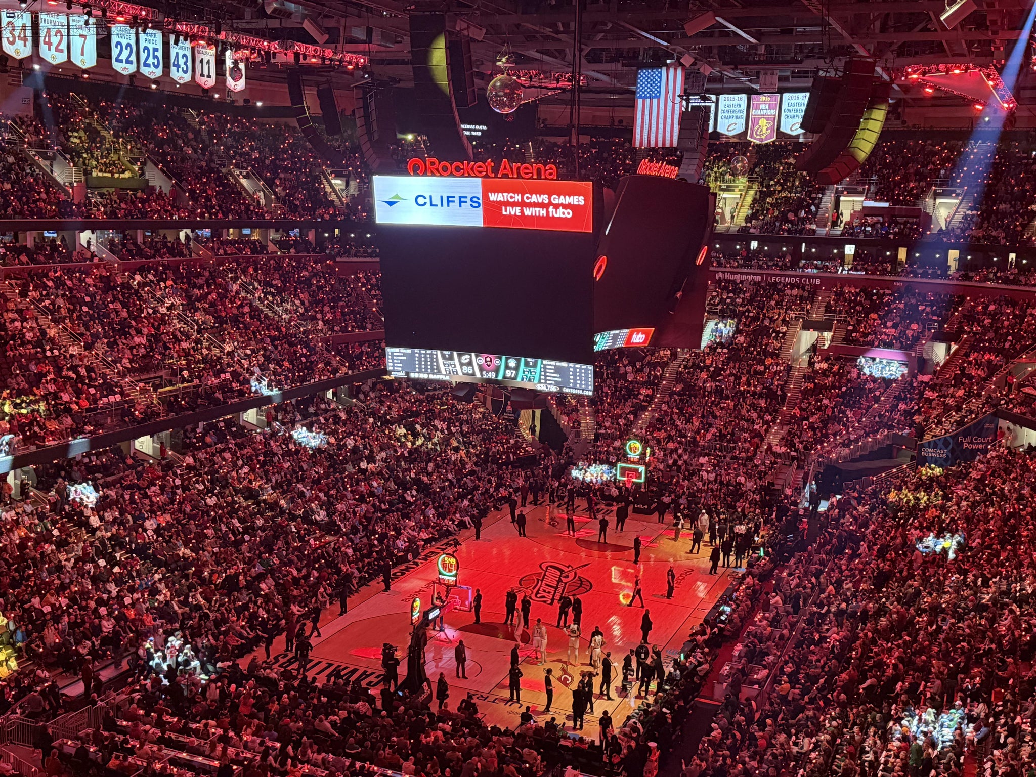 Real Fan View taken from Section 216 at Rocket Arena by Rhea O