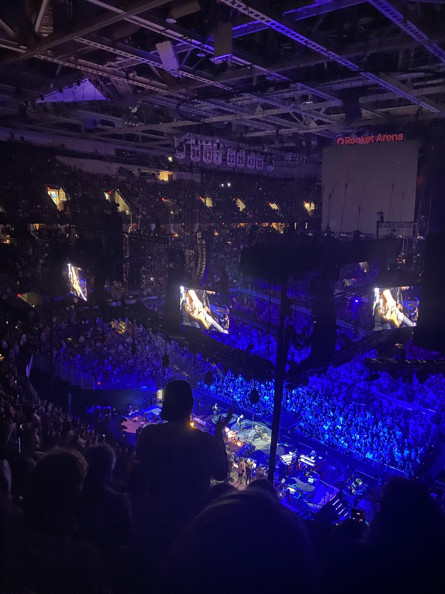 Real Fan View taken from Section 216 at Rocket Arena by Sandy S
