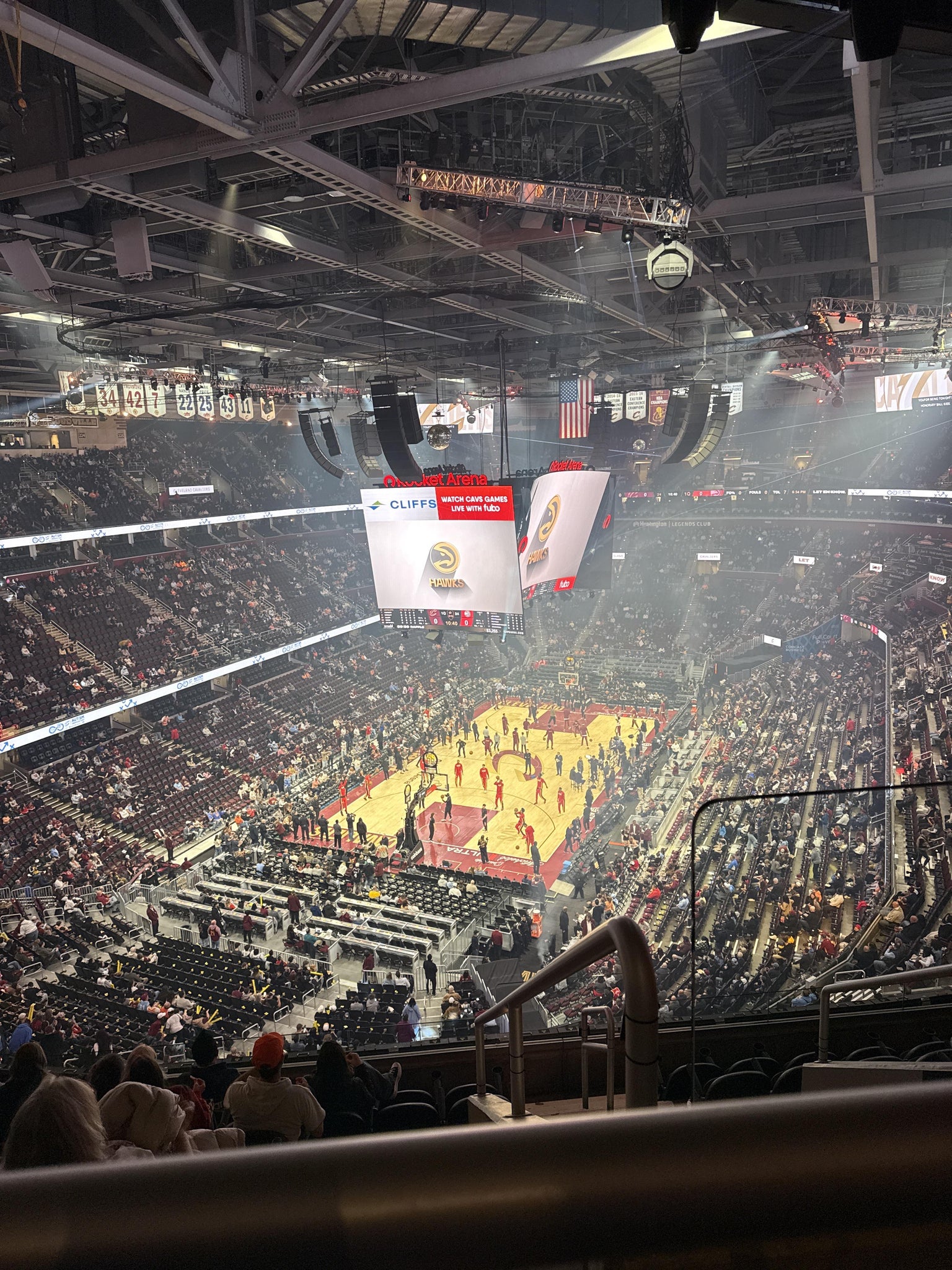 Real Fan View taken from Section 216 at Rocket Arena by Dania L