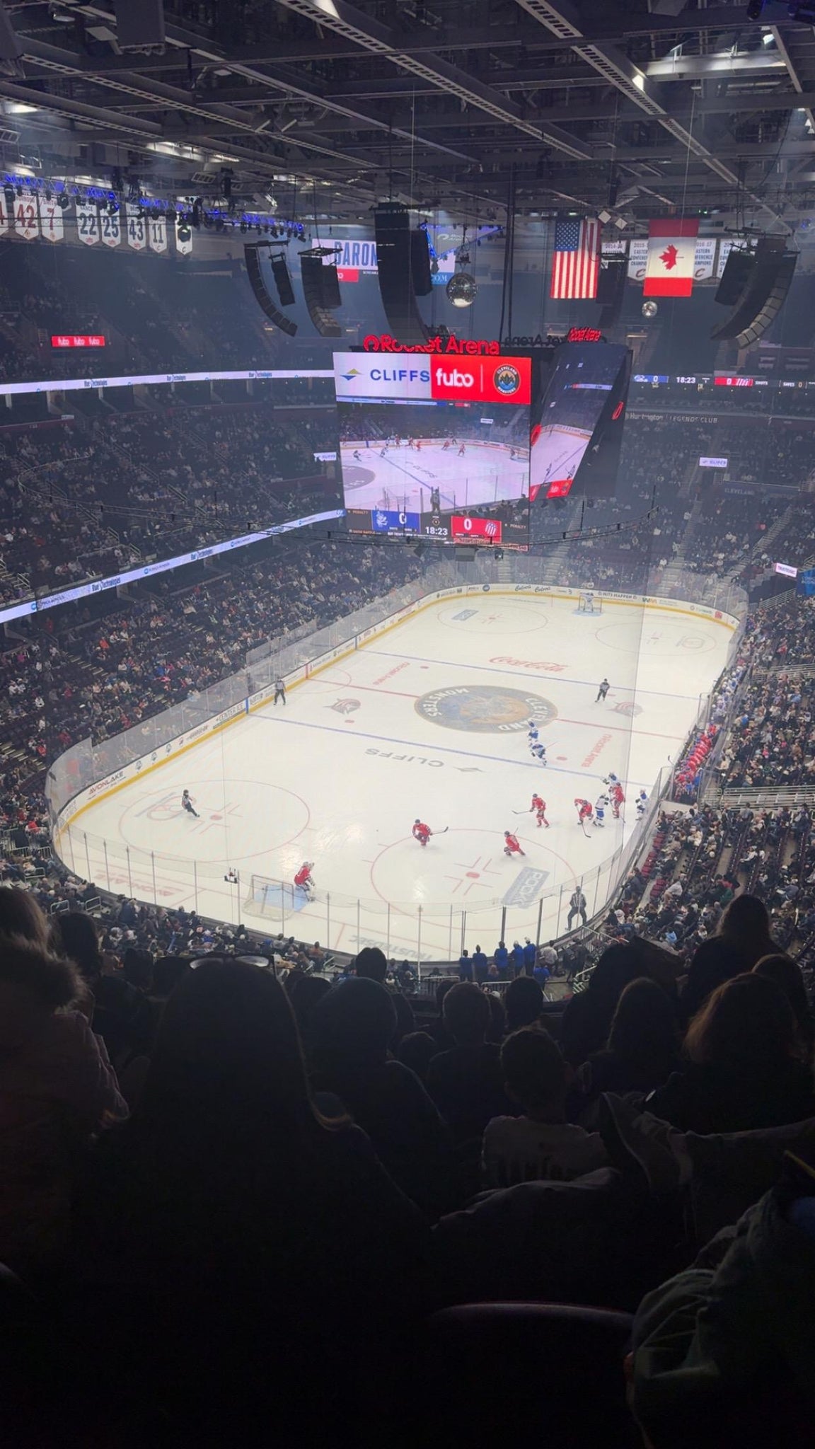 Real Fan View taken from Section 216 at Rocket Arena by Stephen B