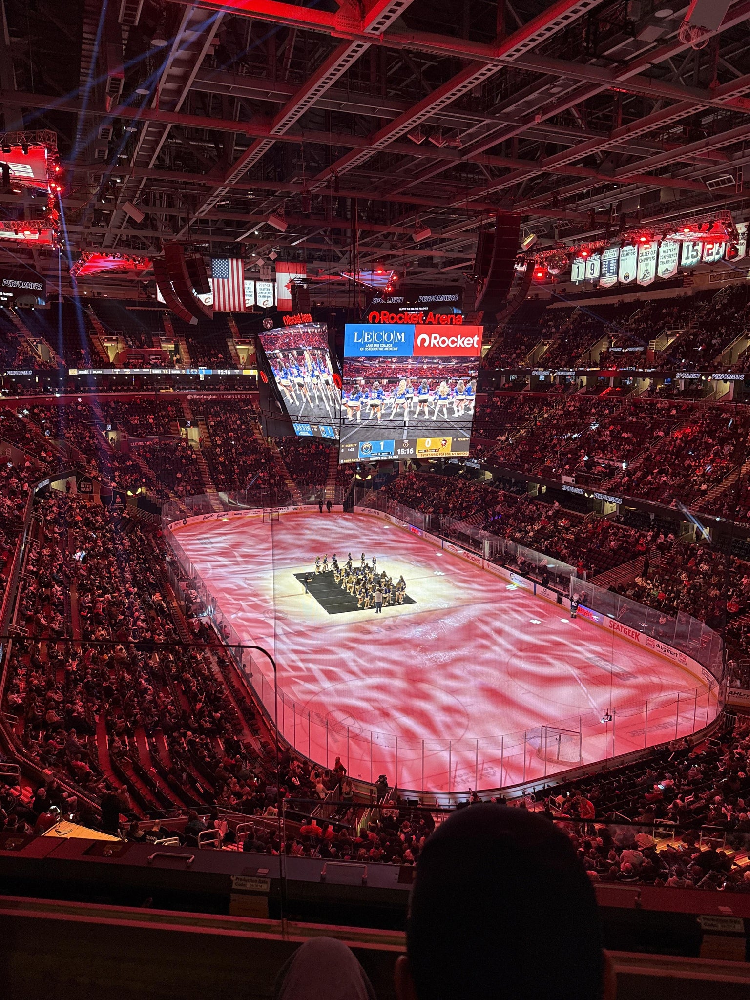 Real Fan View taken from Section 217 at Rocket Arena by Bill B