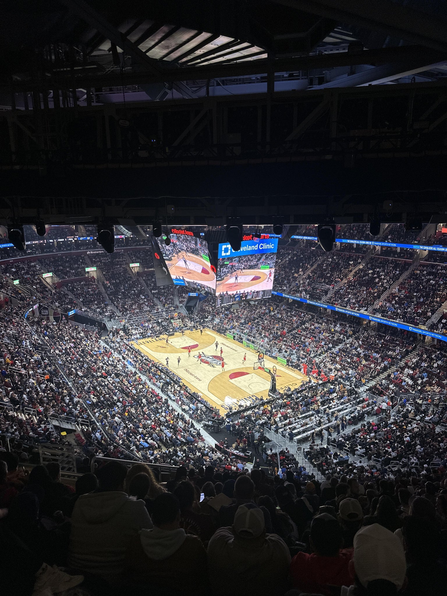 Real Fan View taken from Section 218 at Rocket Arena by Zaid A